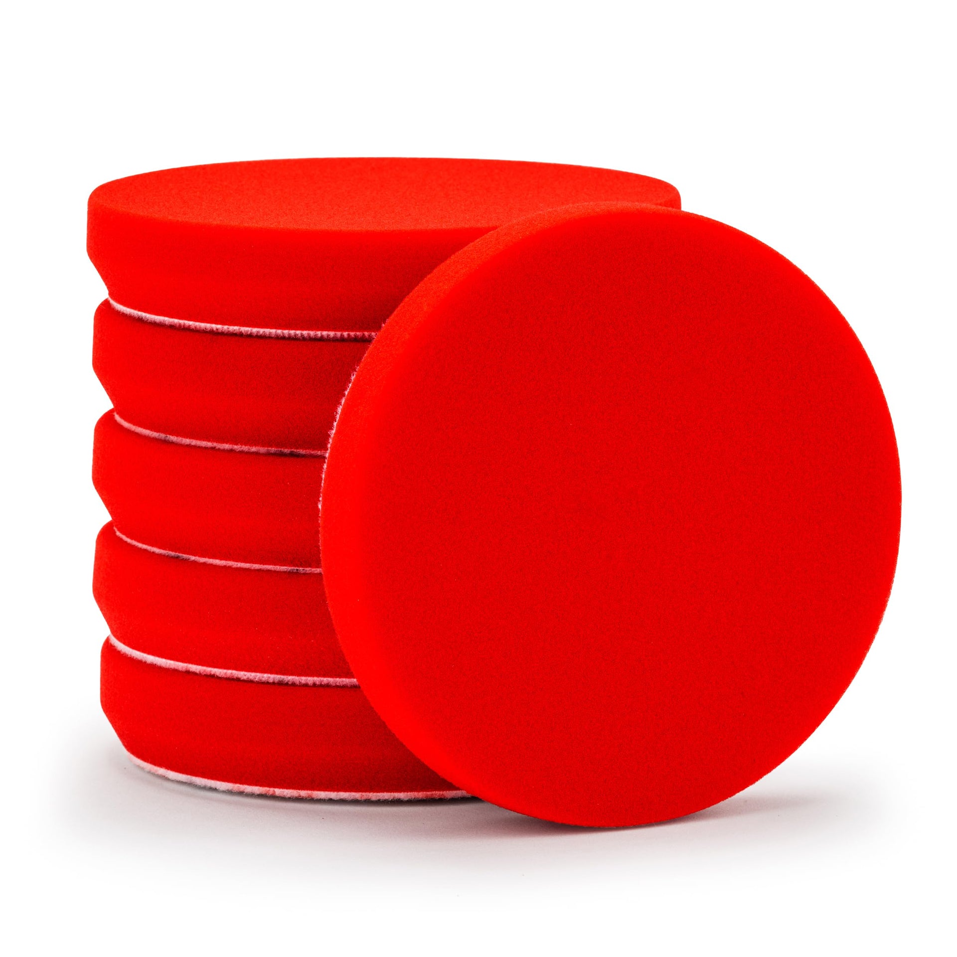 12216 5.5 in Red Foam Waxing Pads (6 Count)