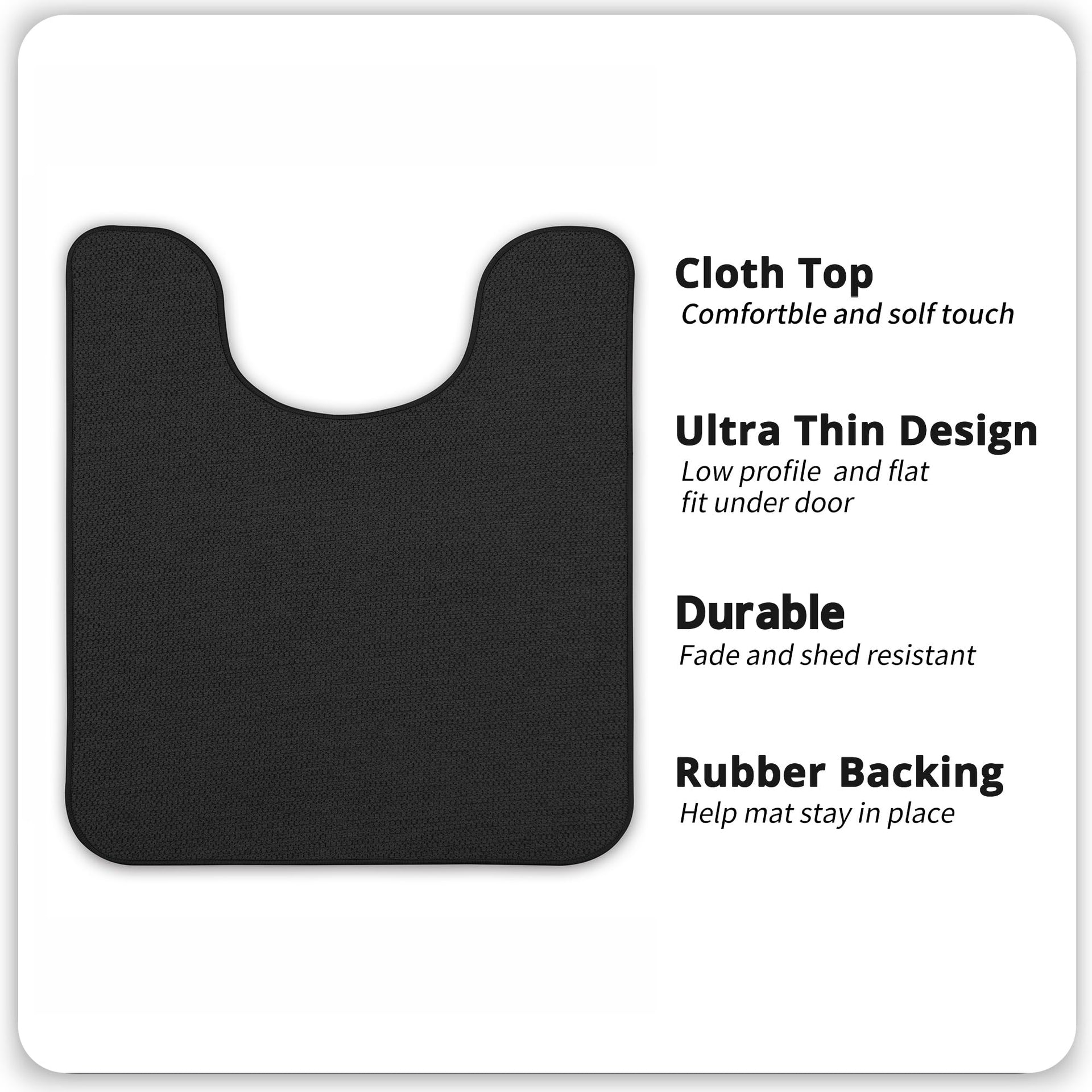 Toilet Rugs U Shaped Bathroom Rug (480 sq in)