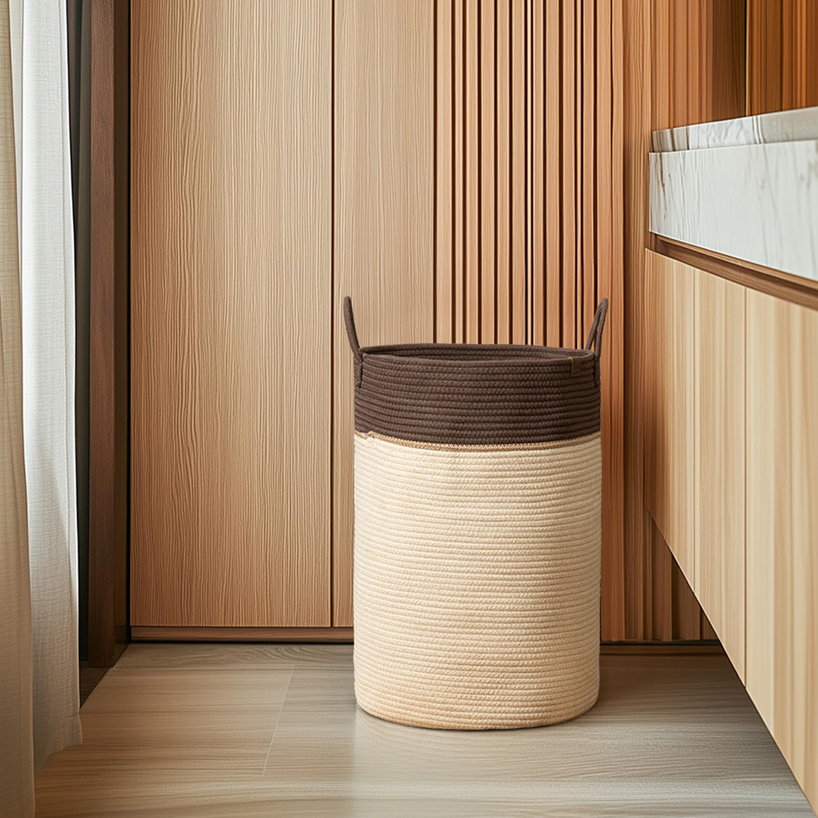 72L Extra Large Cotton Rope Laundry Basket