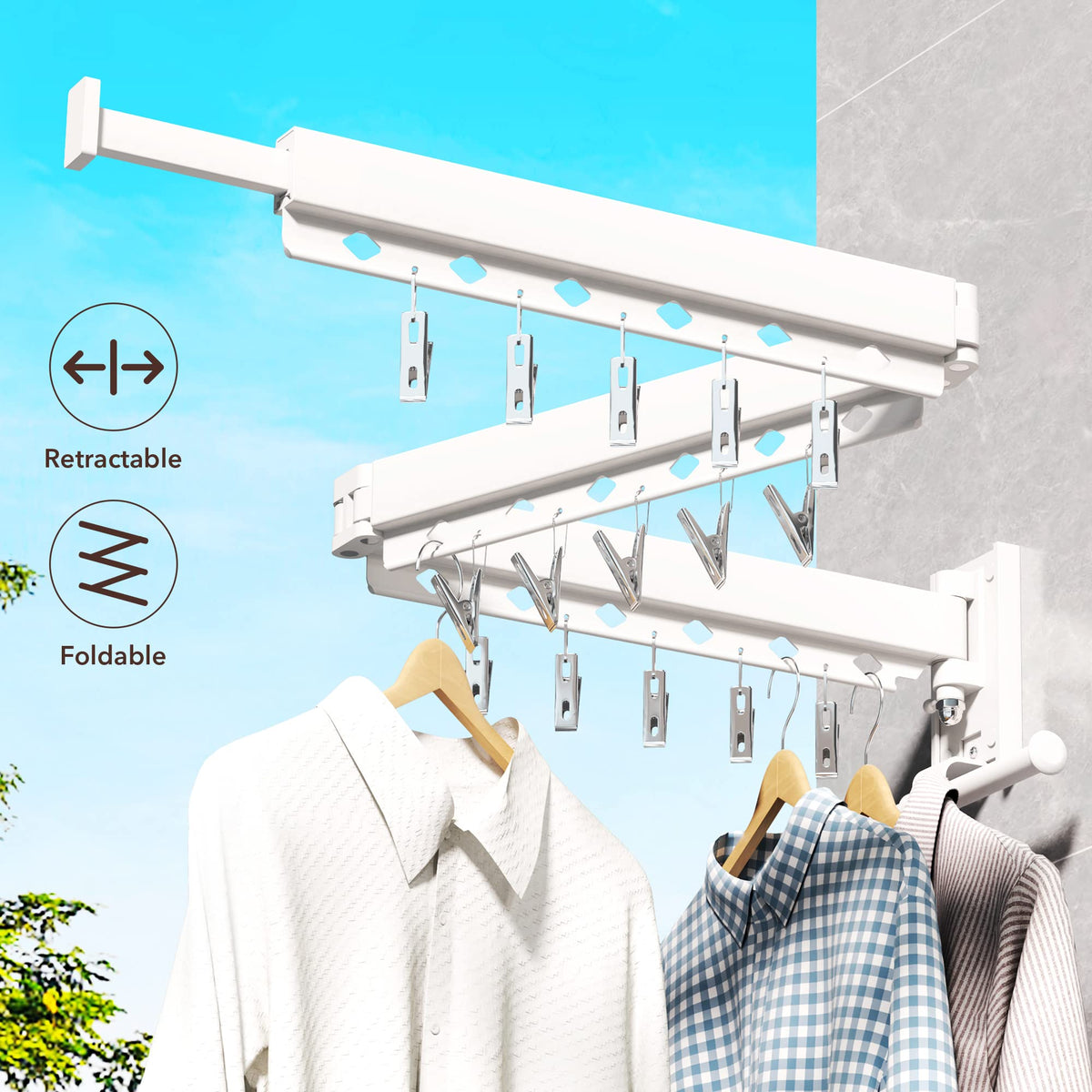 Wall Mounted Clothes Hanger