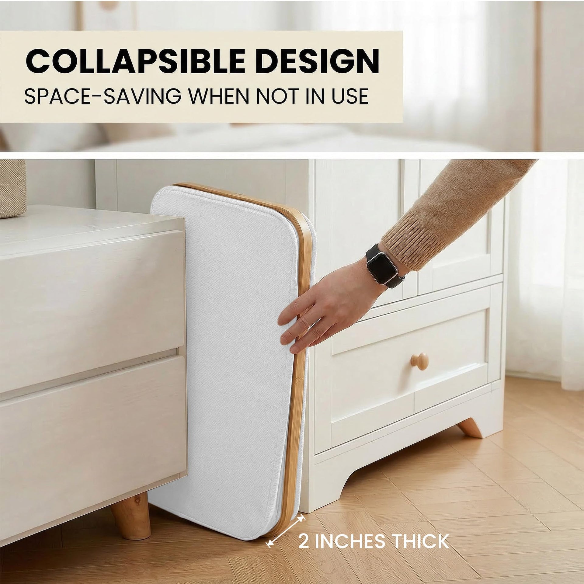 Slim Laundry Basket with Lid