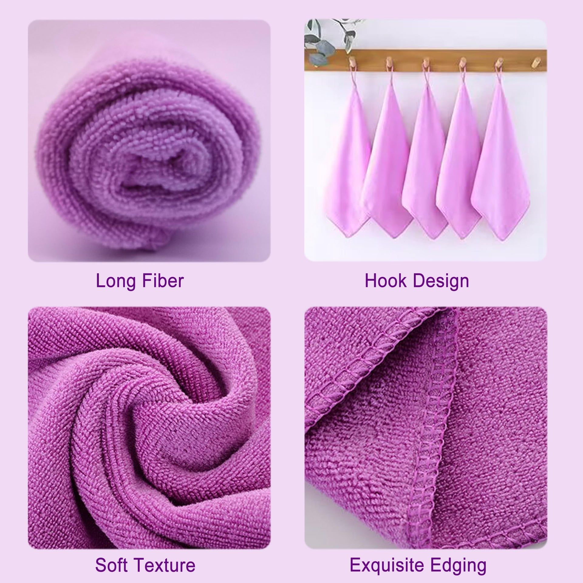 Premium Microfiber Cleaning Cloths (8 Count)
