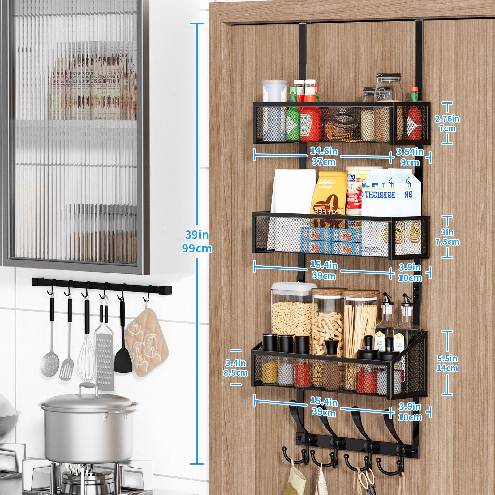 Over The Door Hooks Organizer