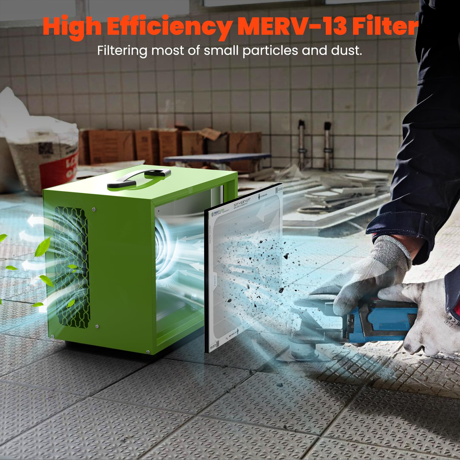 Tabletop Dust Collector with Timer for Woodworking Shops