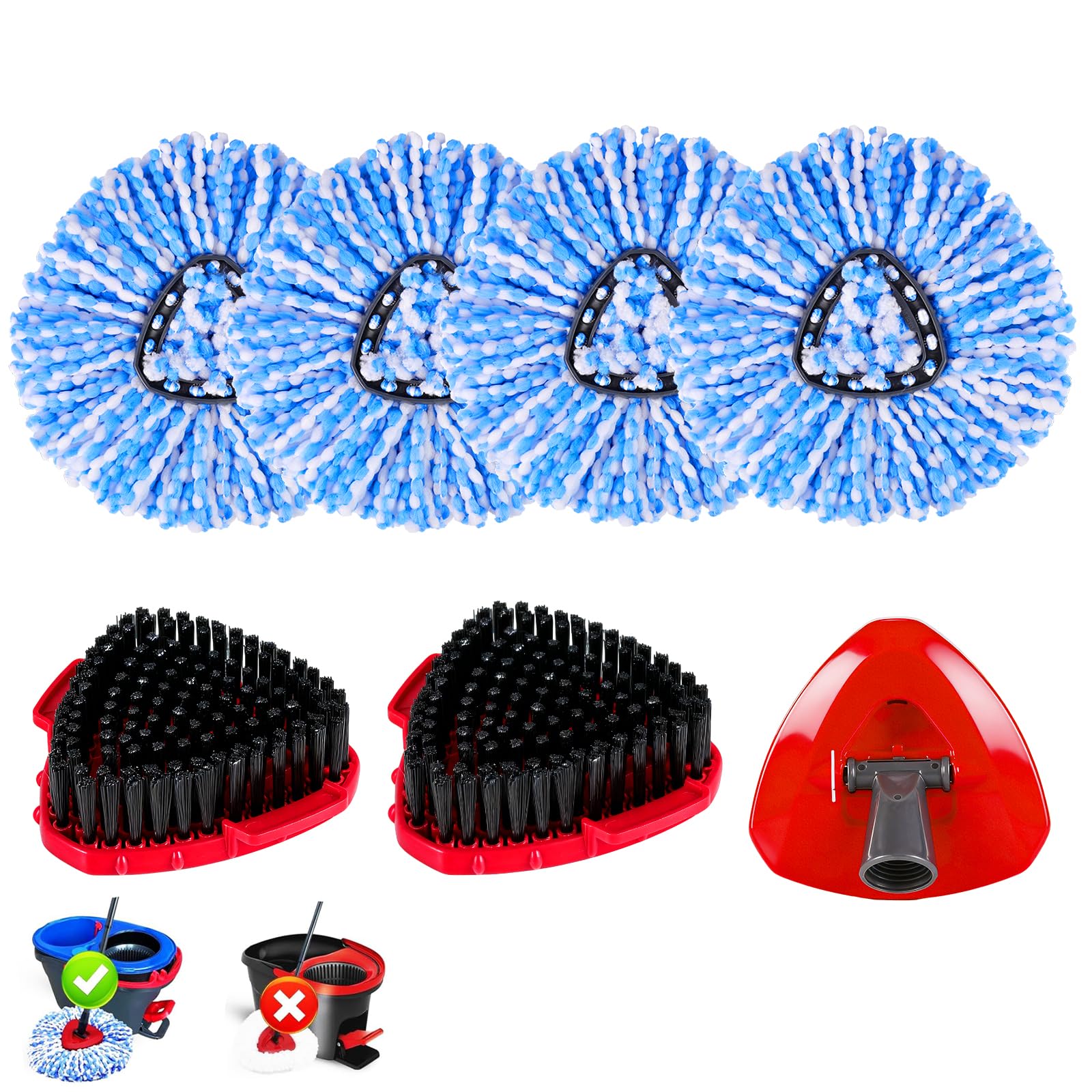 7 Pack Spin Mop Head for O (7 Count)