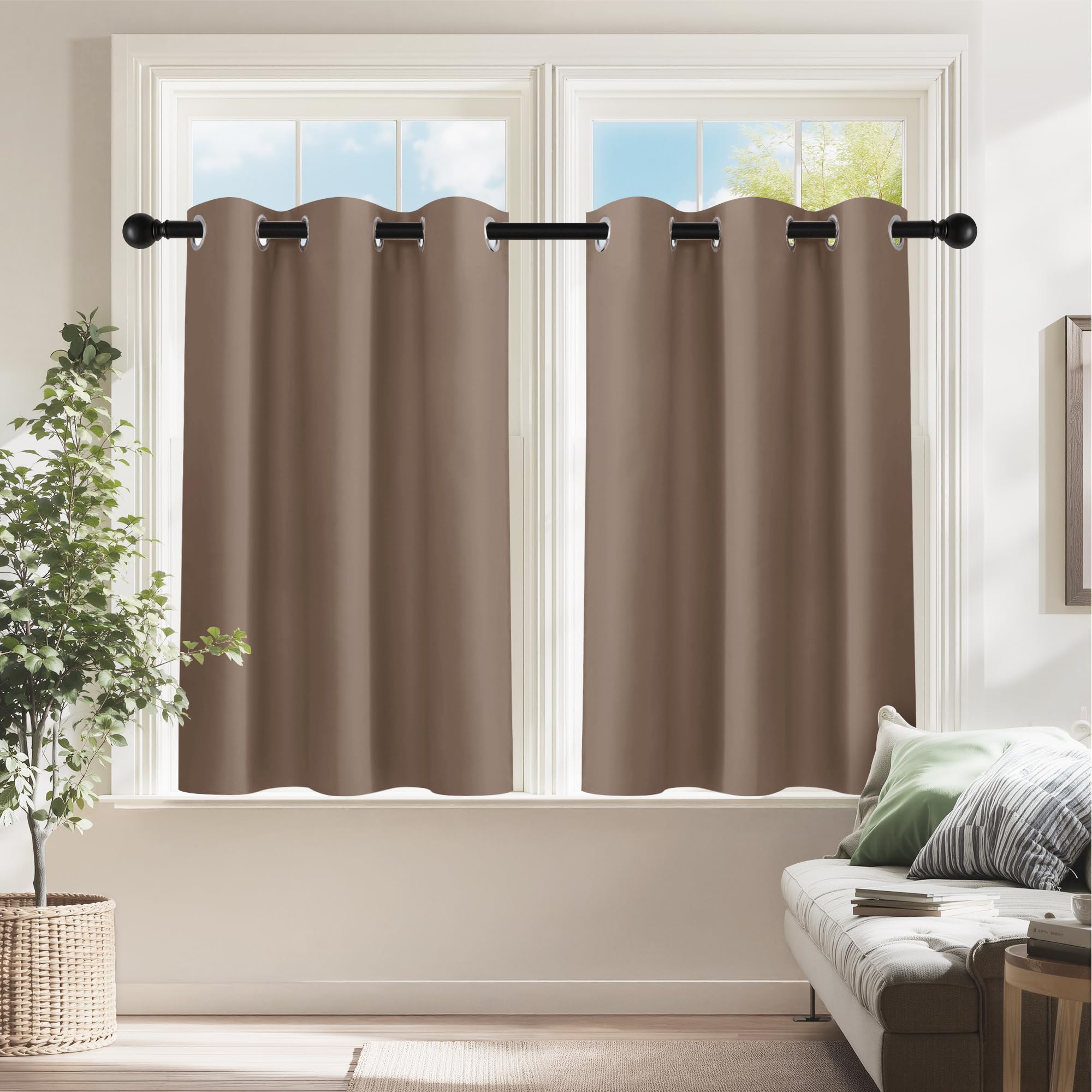 Small Curtains for Bathroom Windows (2 Count)