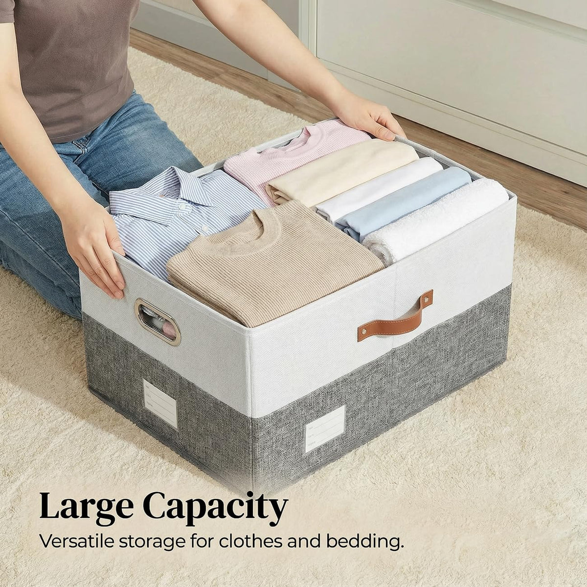 Storage Bins with Lids [3 (3 Count)