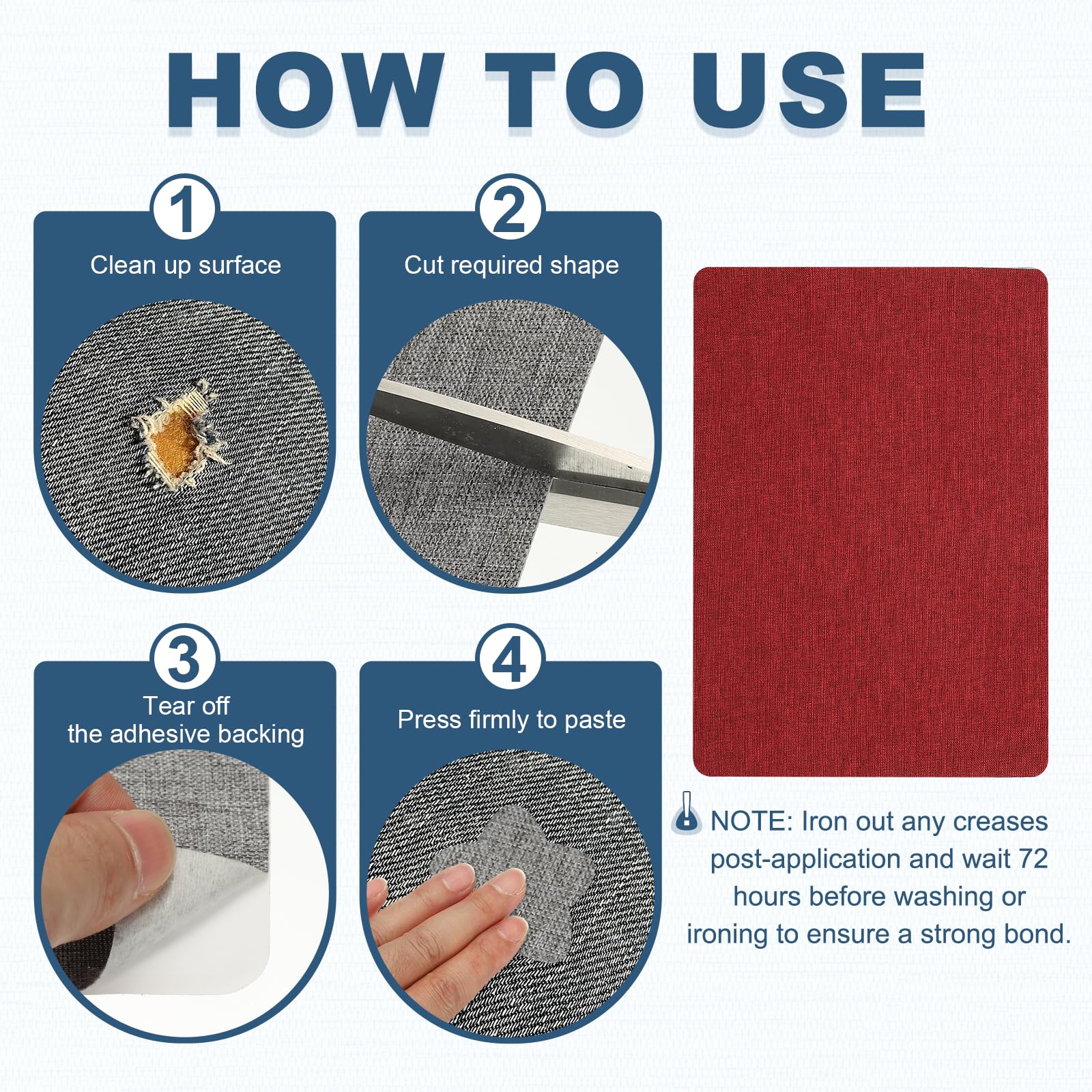 8x11 Inch Linen Repair Patches (2 Count)