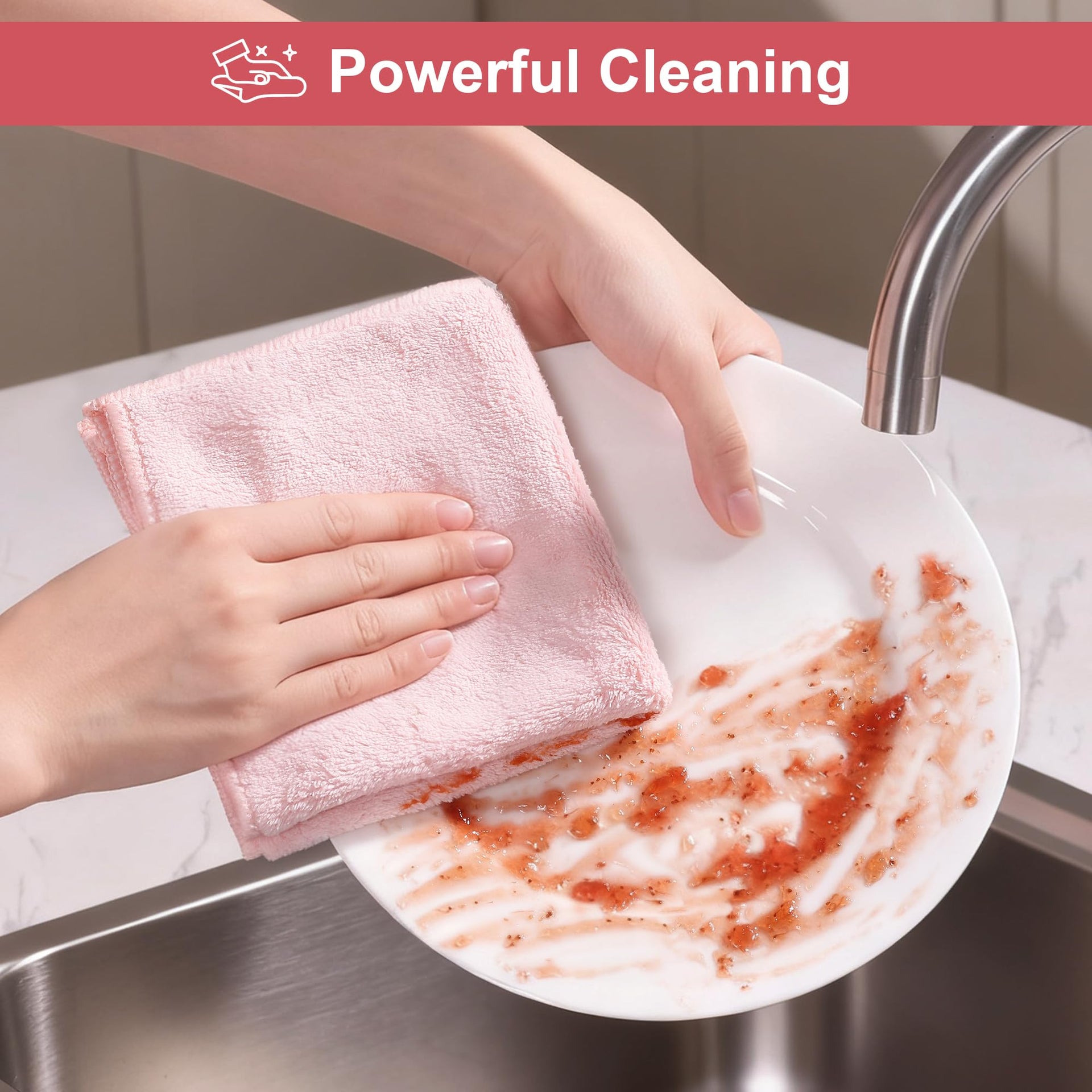 Microfiber Cleaning Cloths (18 Count)