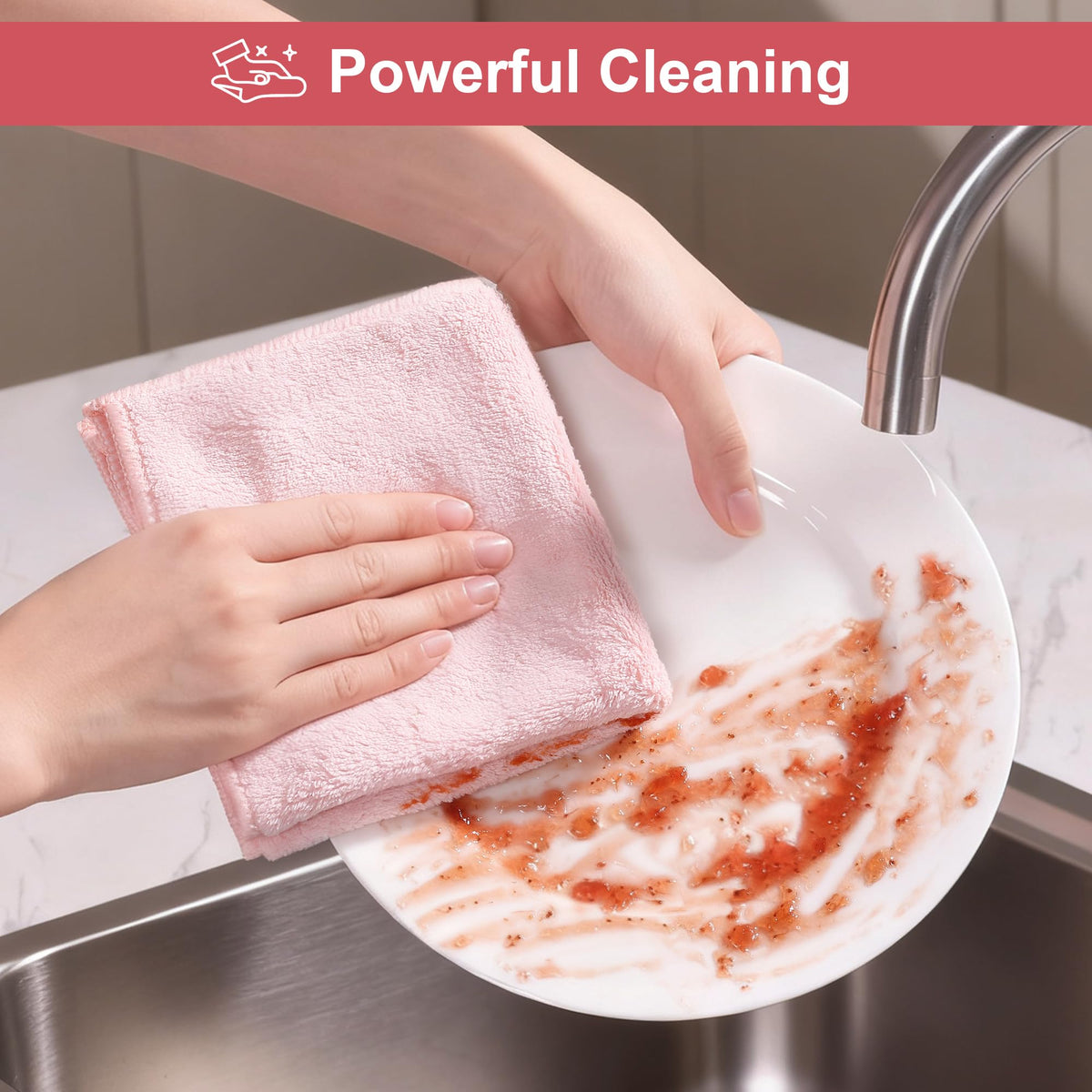Microfiber Cleaning Cloths (18 Count)