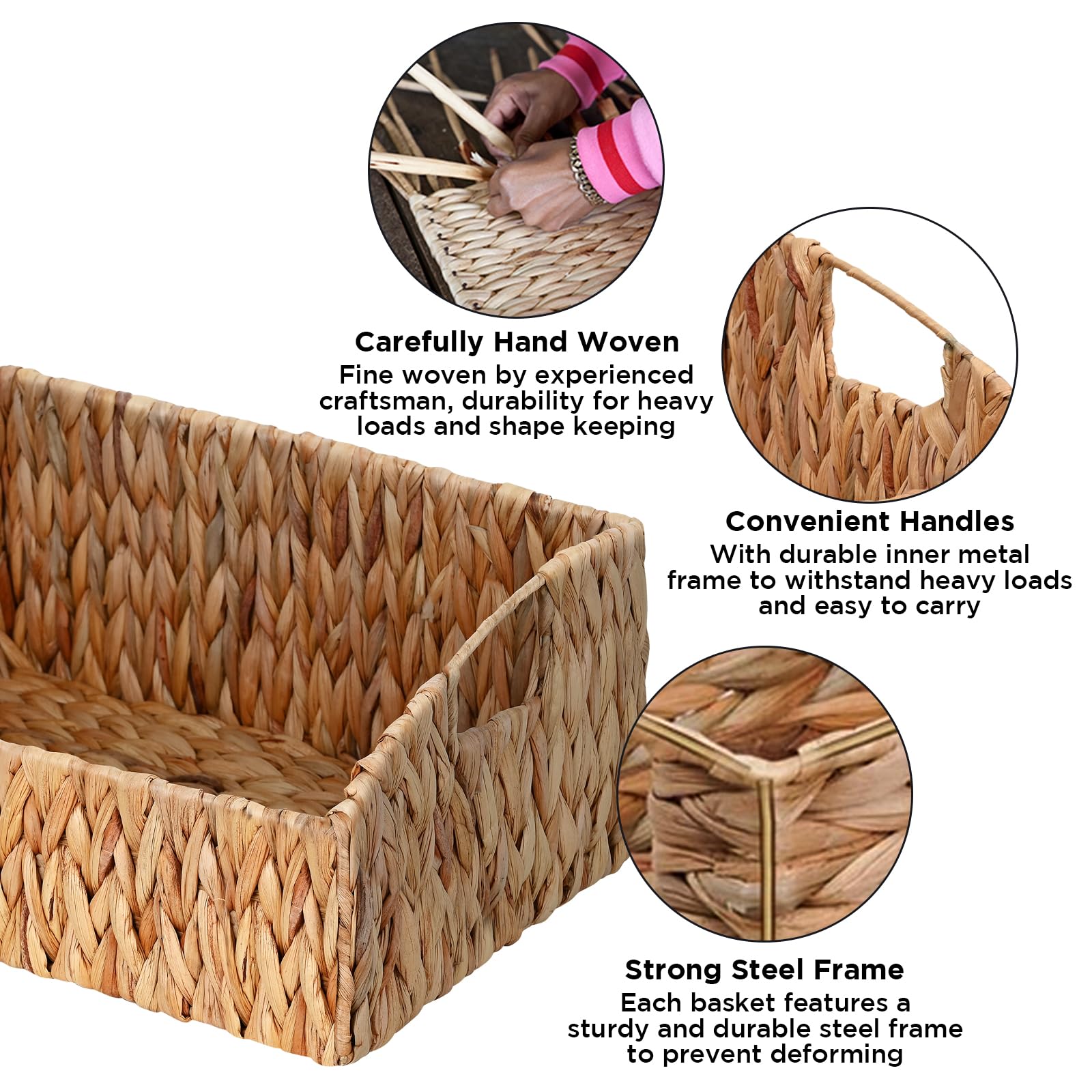 Pantry Baskets for Organizing (3 Count)