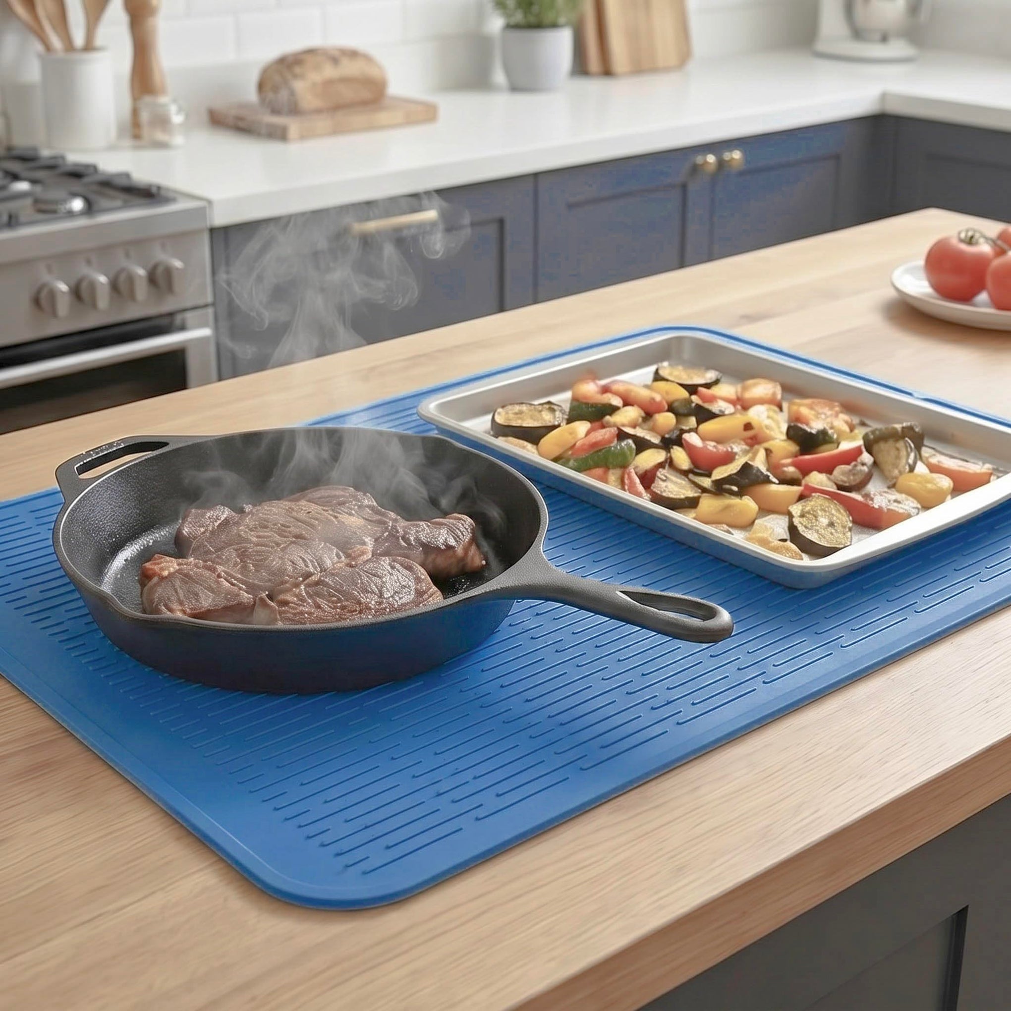 Silicone Dish Drying Mat for Multiple Usage