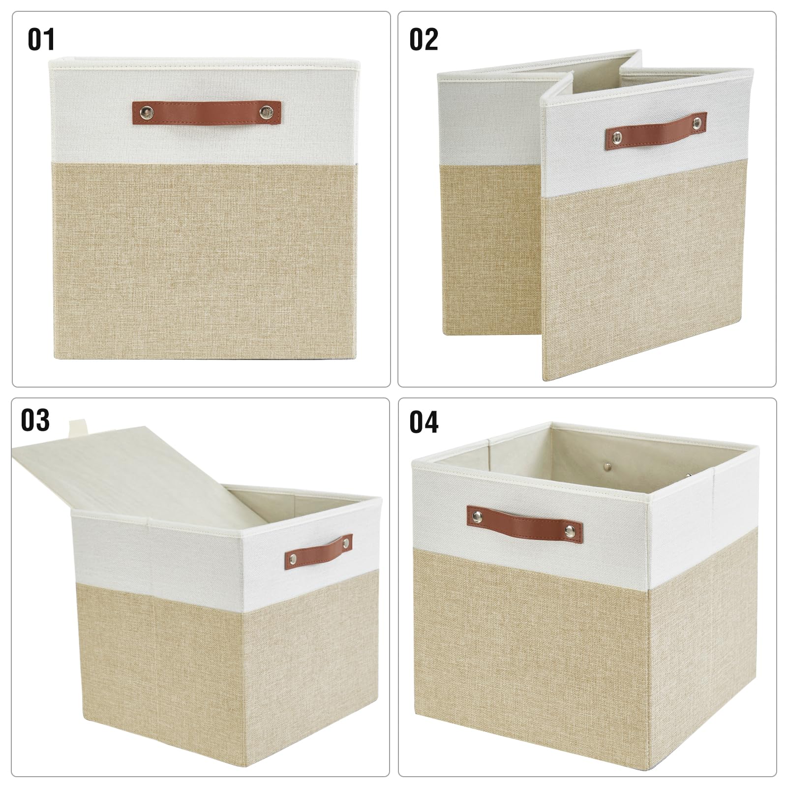 13x15x13 Storage Cube Bins (4 Count)