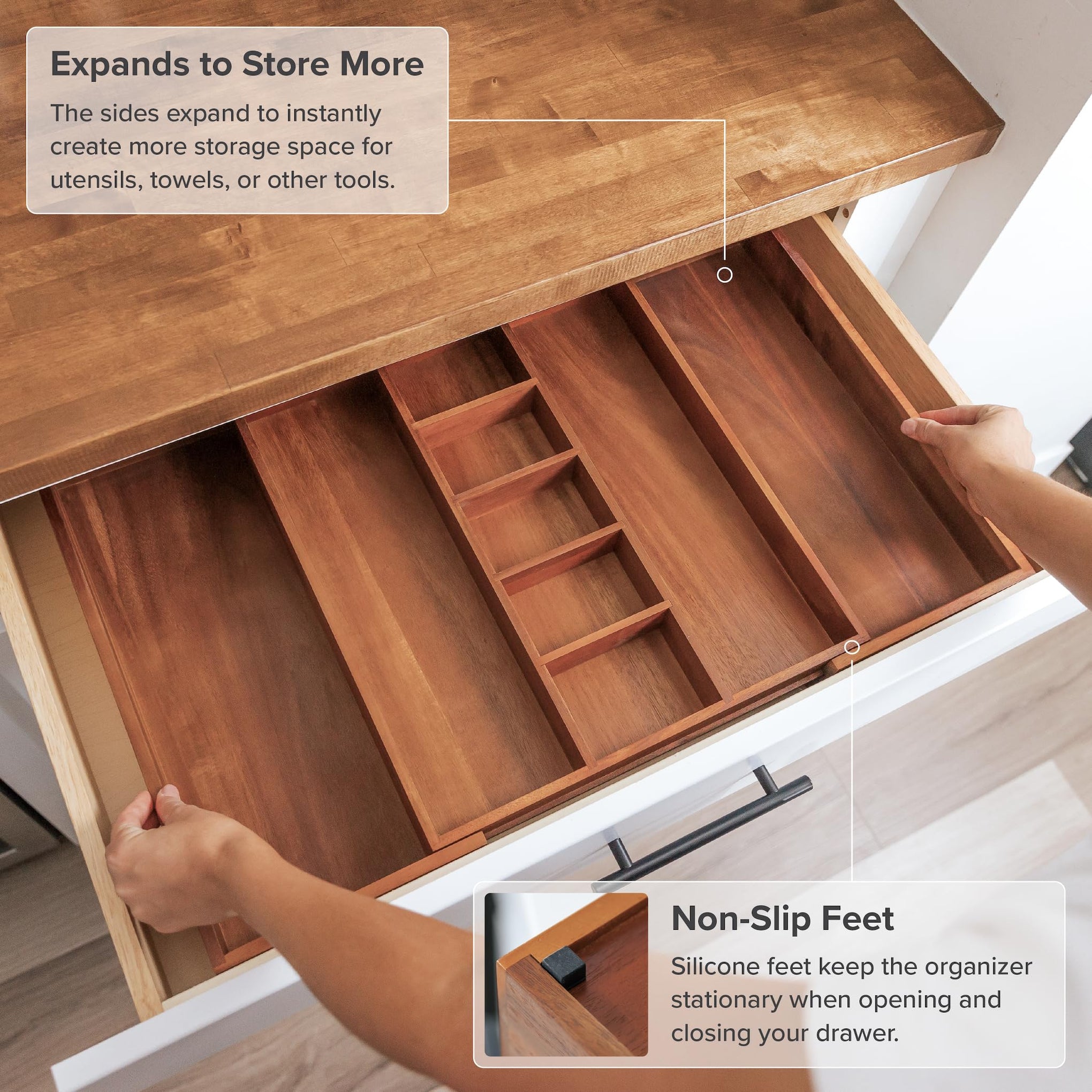 Utensil & Junk Drawer Organizer