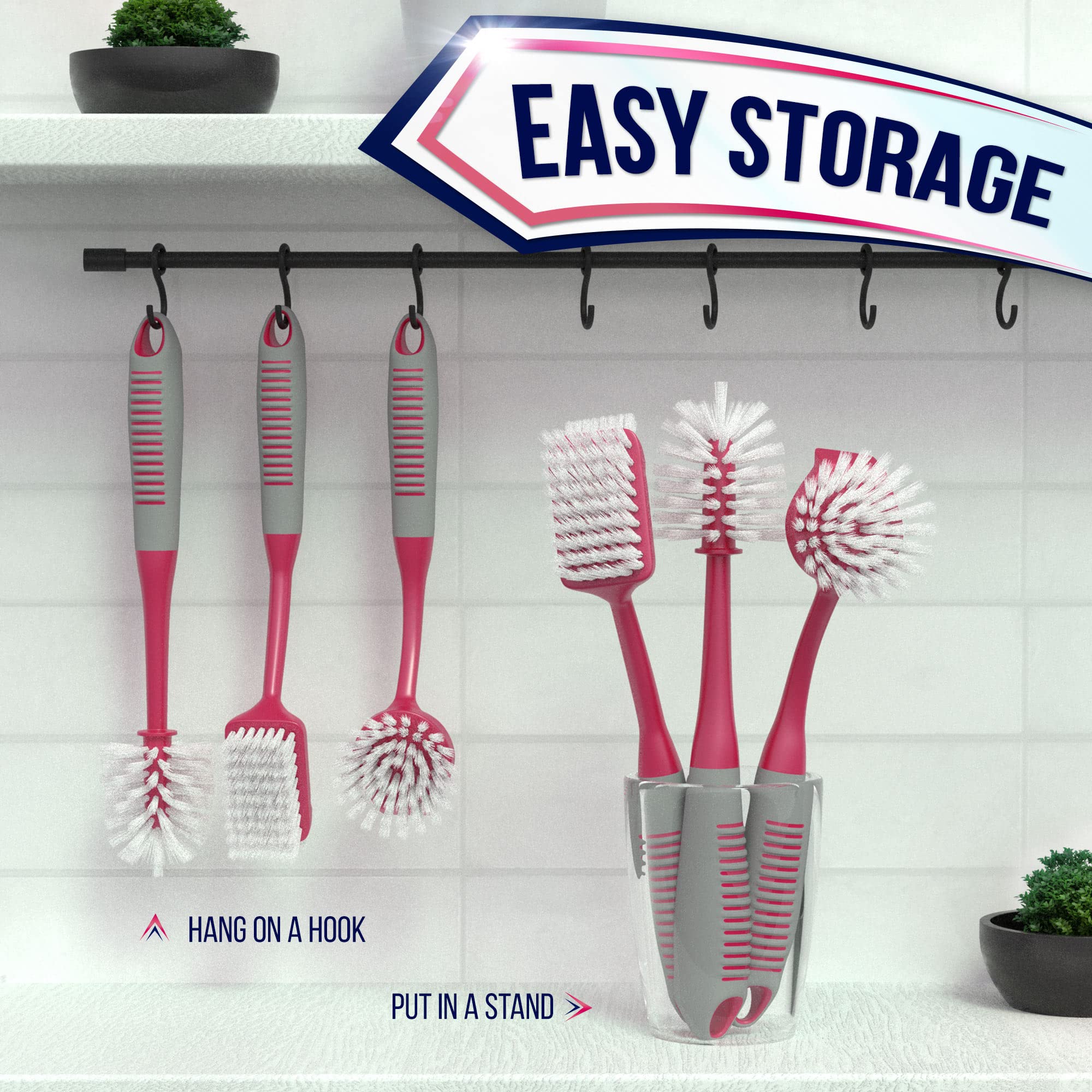 Dish Brush Set of 4 (4 Count)