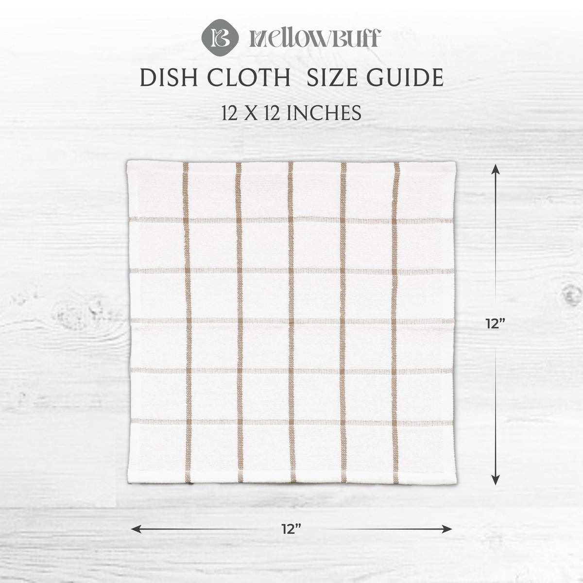 100% Cotton Terry Dish Cloth & Dish Towel (6 Count)