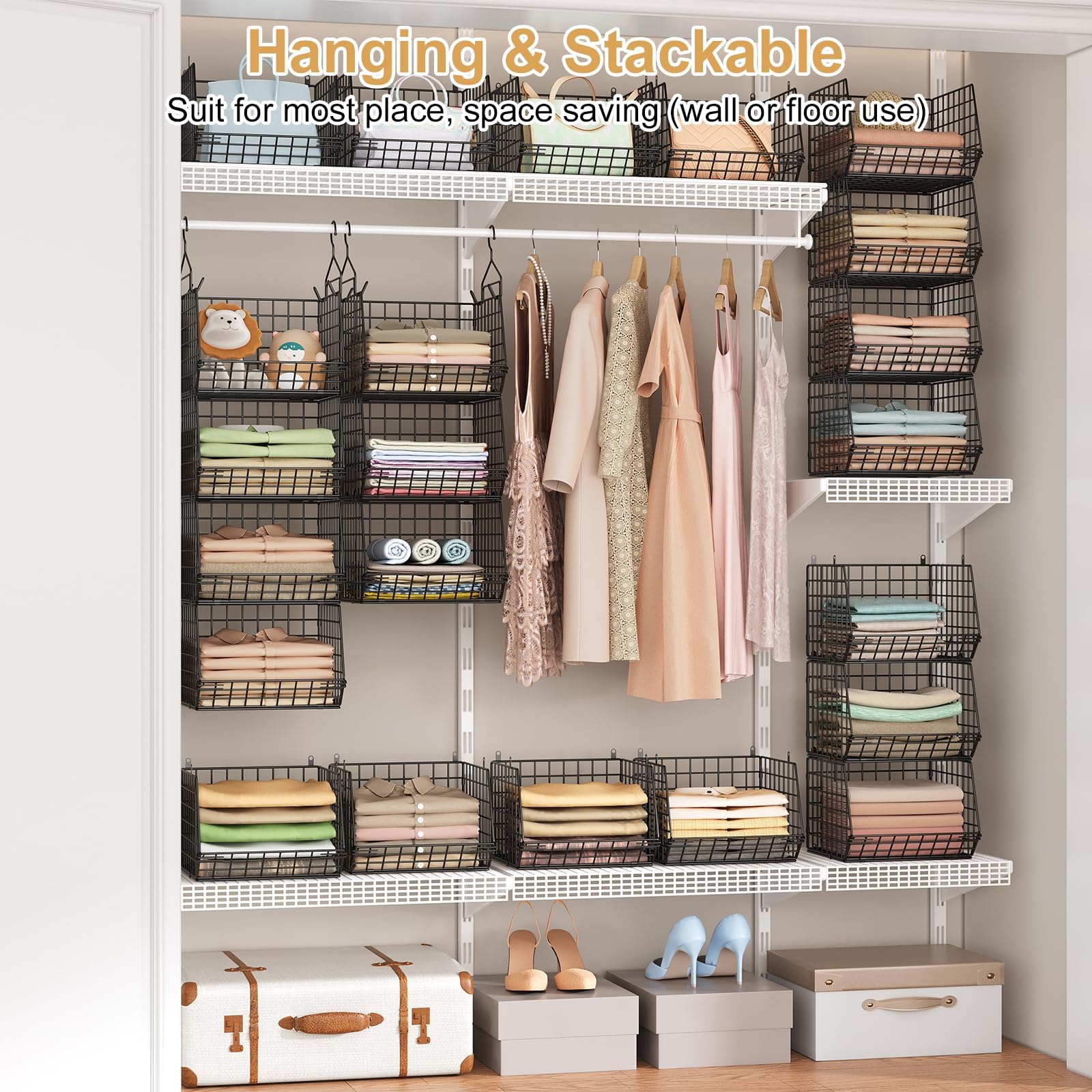 6 Tier Closet Hanging Organizer (6 Count)