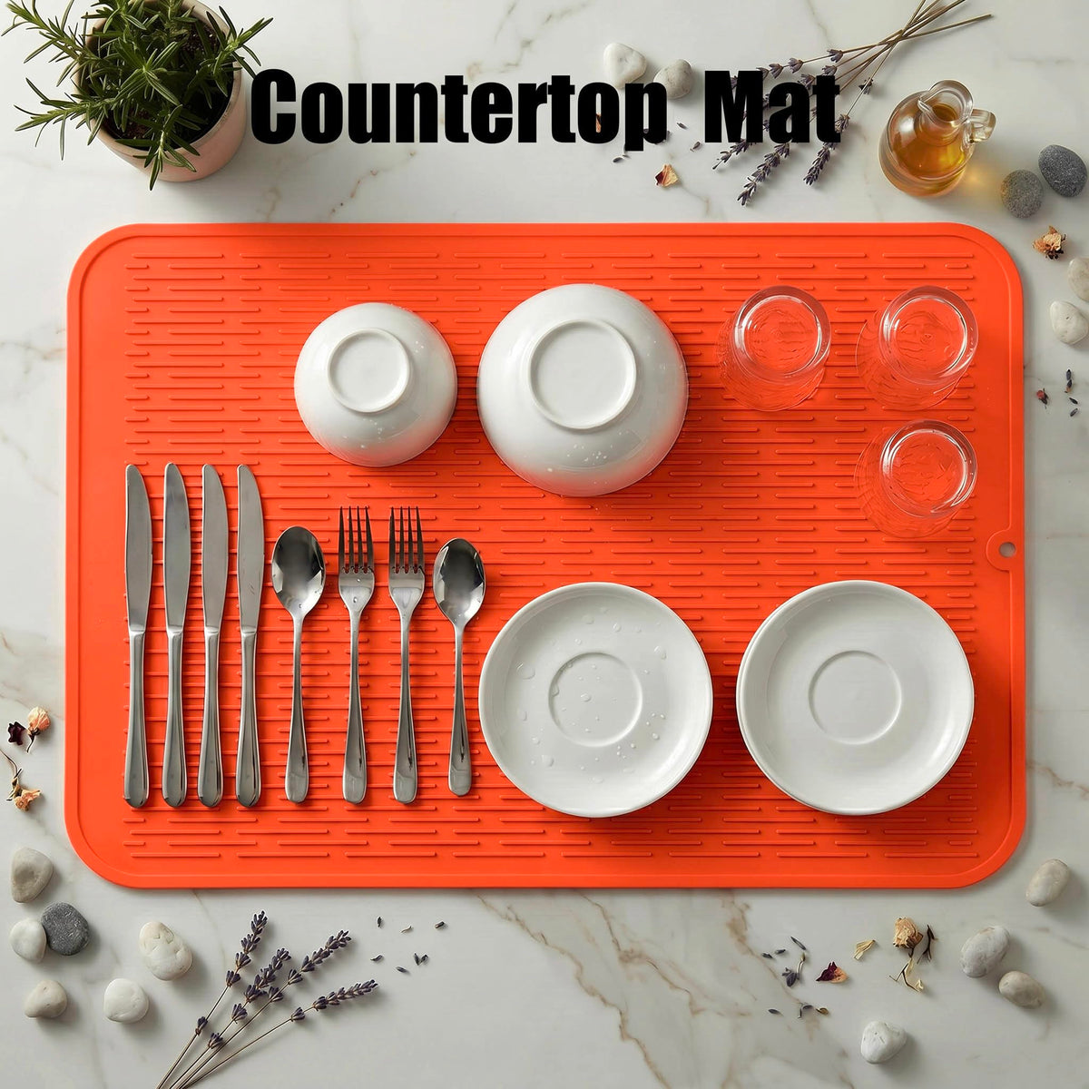 Silicone Dish Drying Mat for Multiple Usage