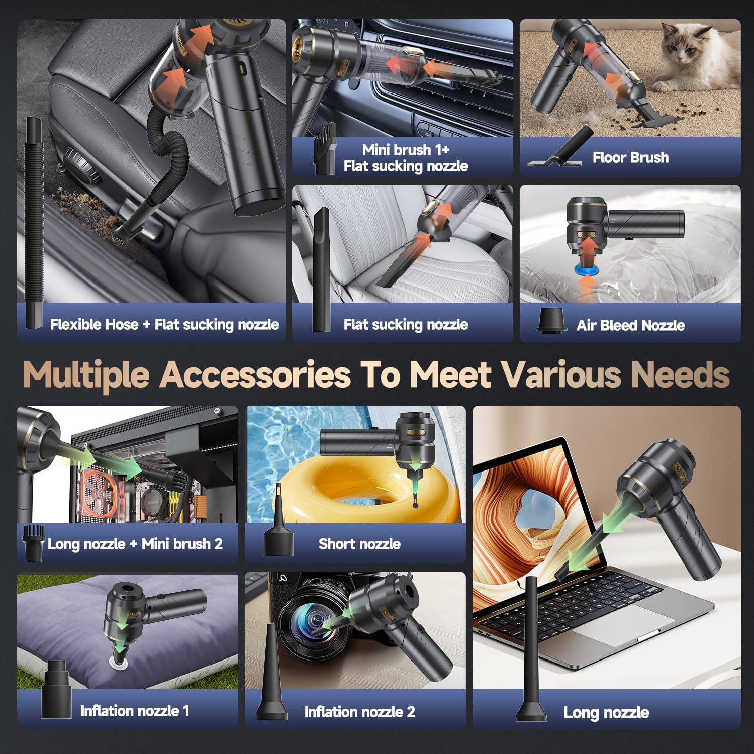 Car Vacuum Portable Cordless