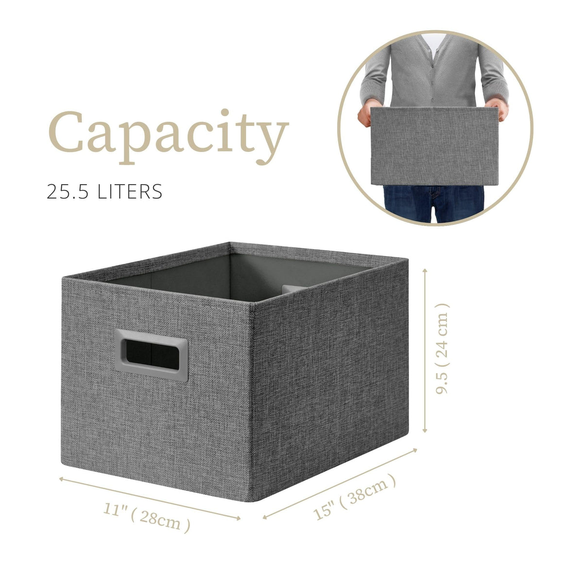 Storage Bins for Shelves (3 Count)