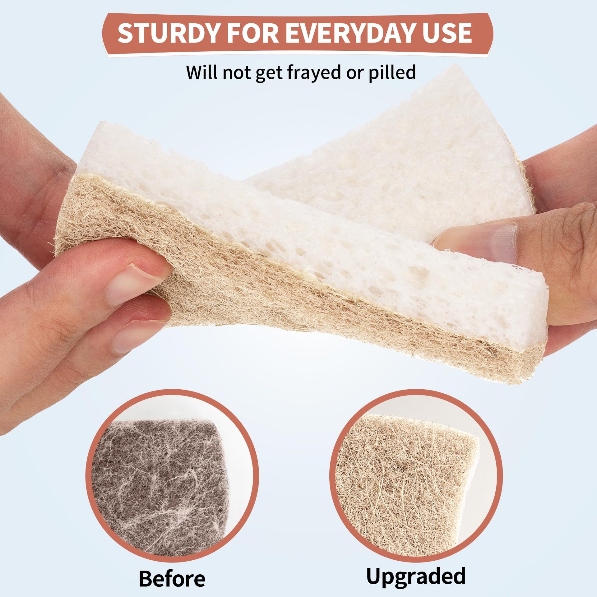 Natural Dish Sponge 48 Pack (48 Count)