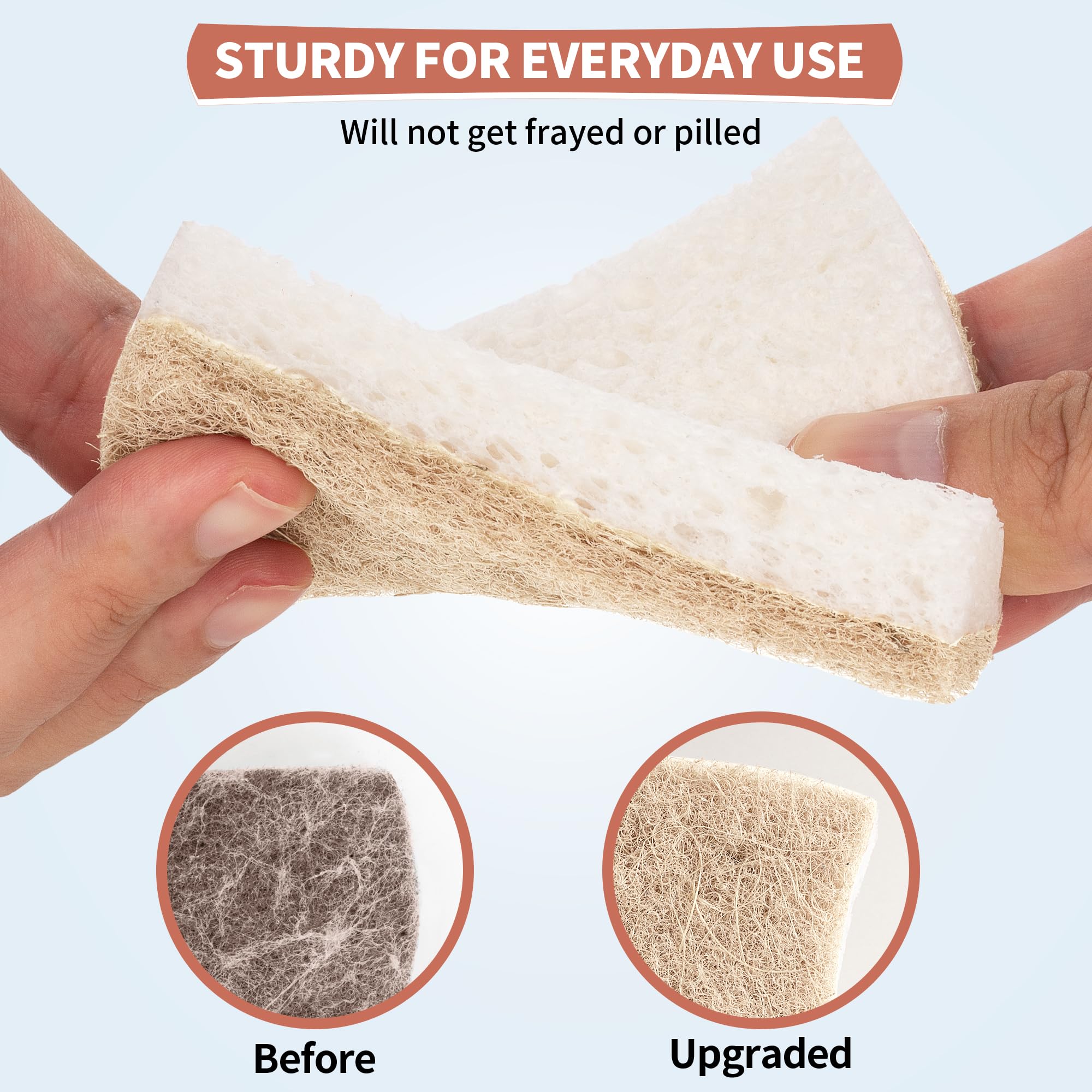 Natural Dish Sponge 48 Pack (48 Count)
