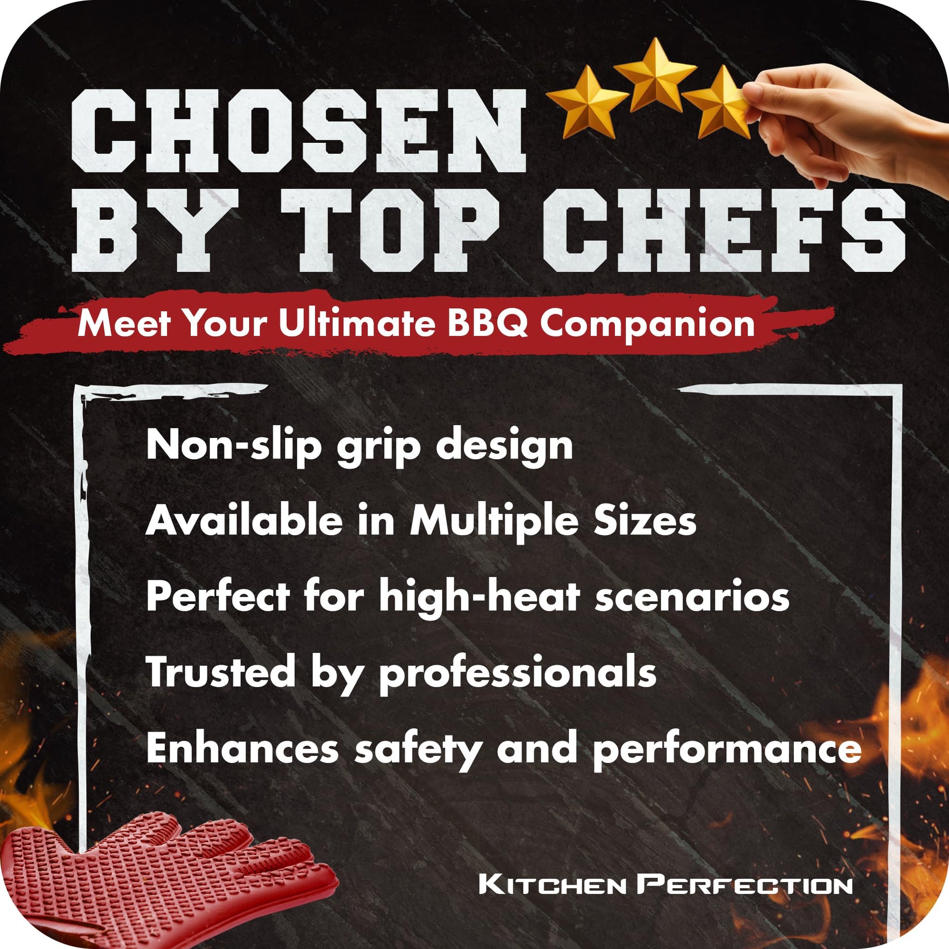 S Silicone Smoker BBQ Gloves (2 Count)
