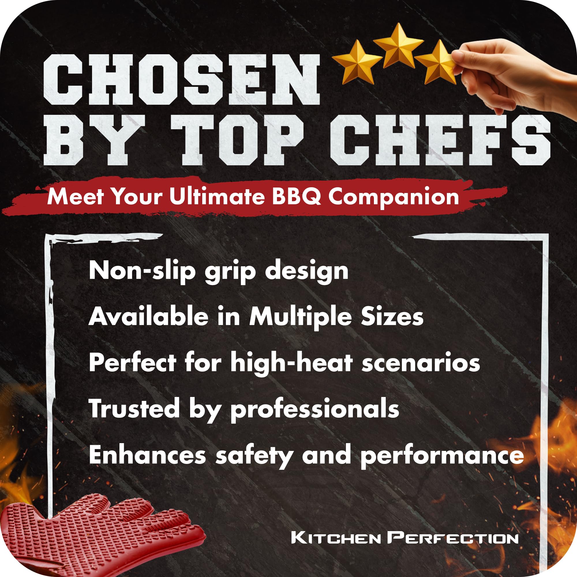 S Silicone Smoker BBQ Gloves (2 Count)