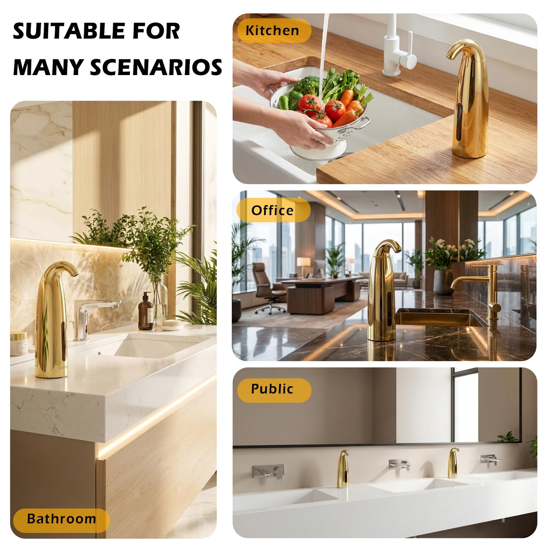 Touchless Automatic Soap Dispenser 400ml Rechargeable