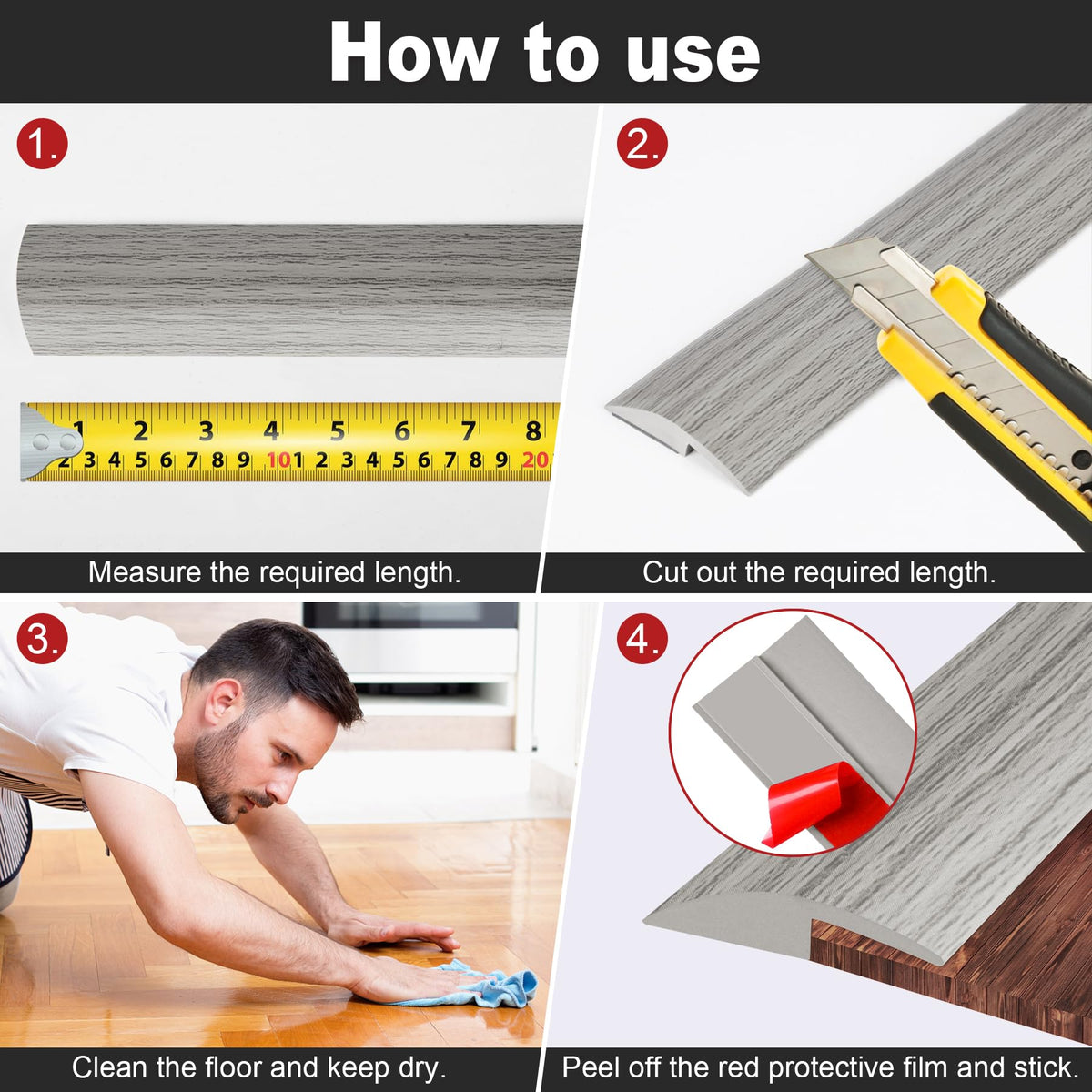 20Ft Carpet Floor Transition Strip