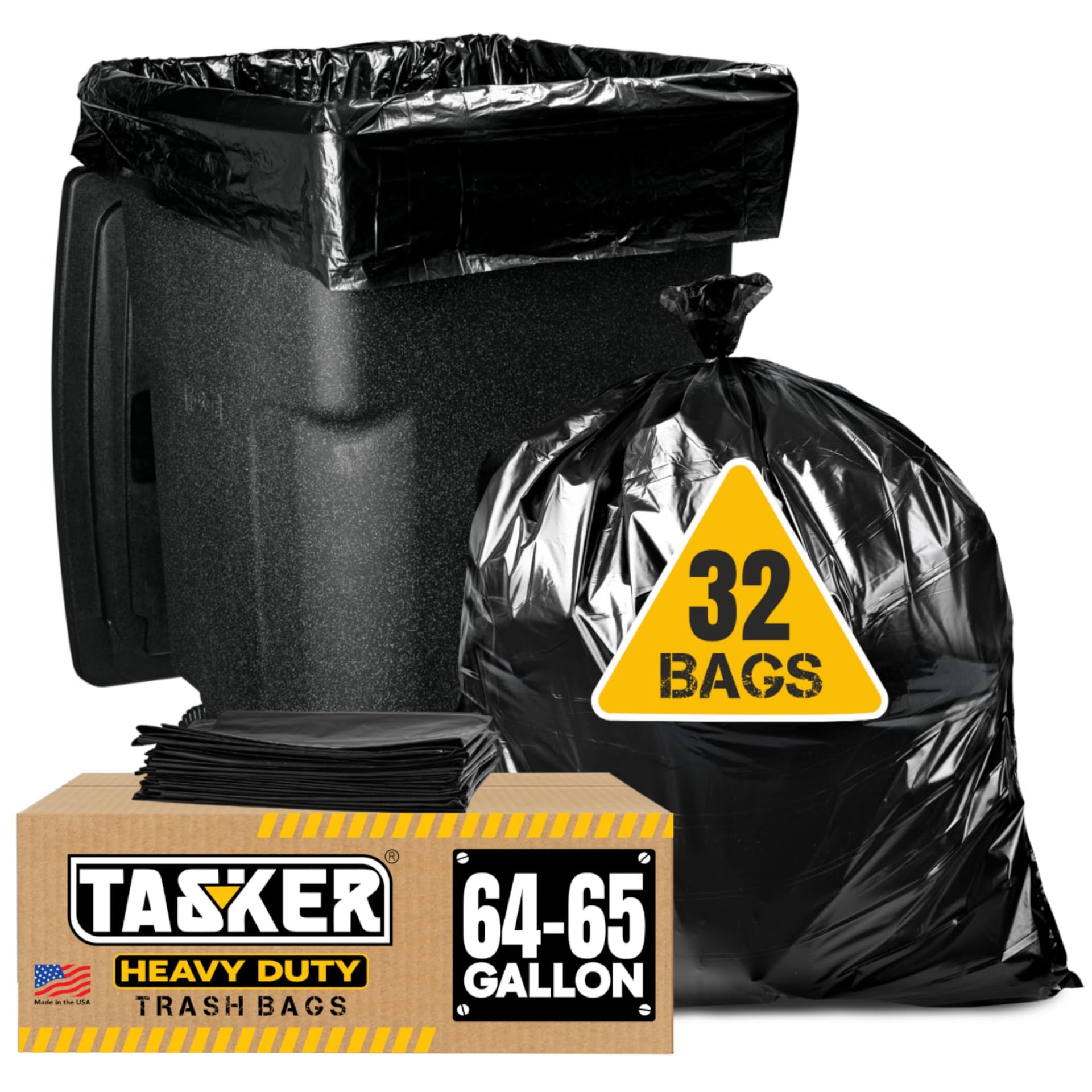 65 Gallon Trash Bags for Toter (32 Count)