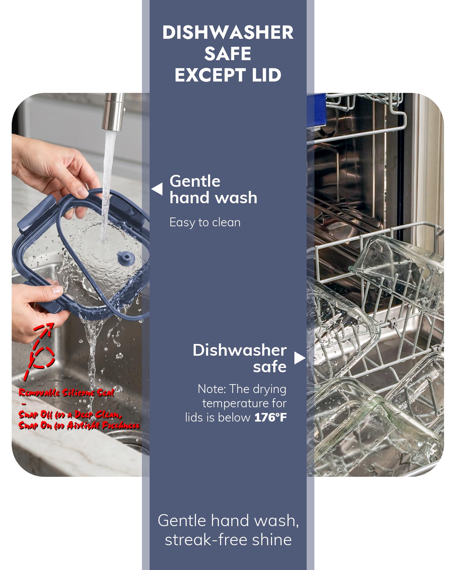 10 Pack Glass Food Storage Containers with Tempered Glass Lids (10 Count)