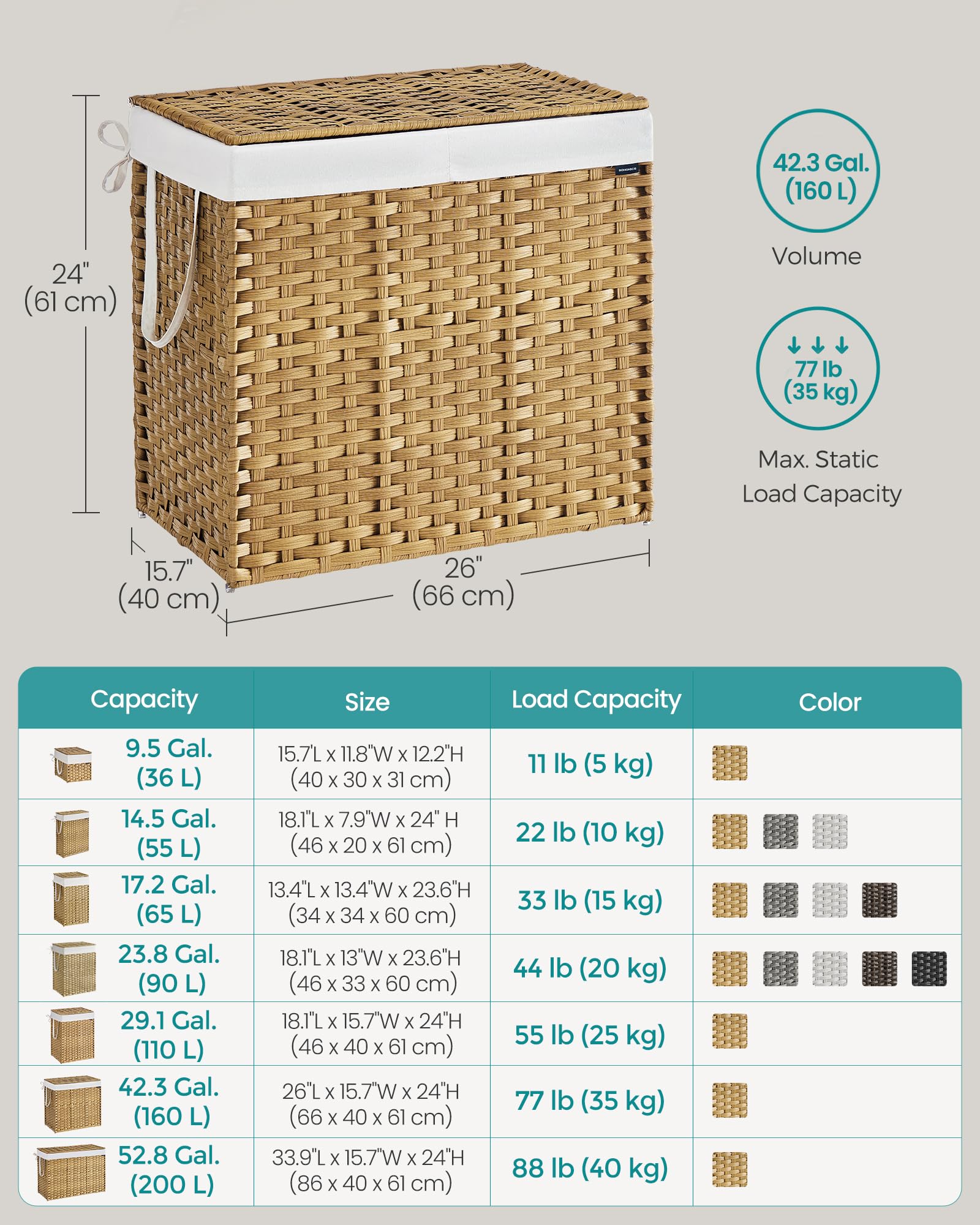 Laundry Hamper with Lid
