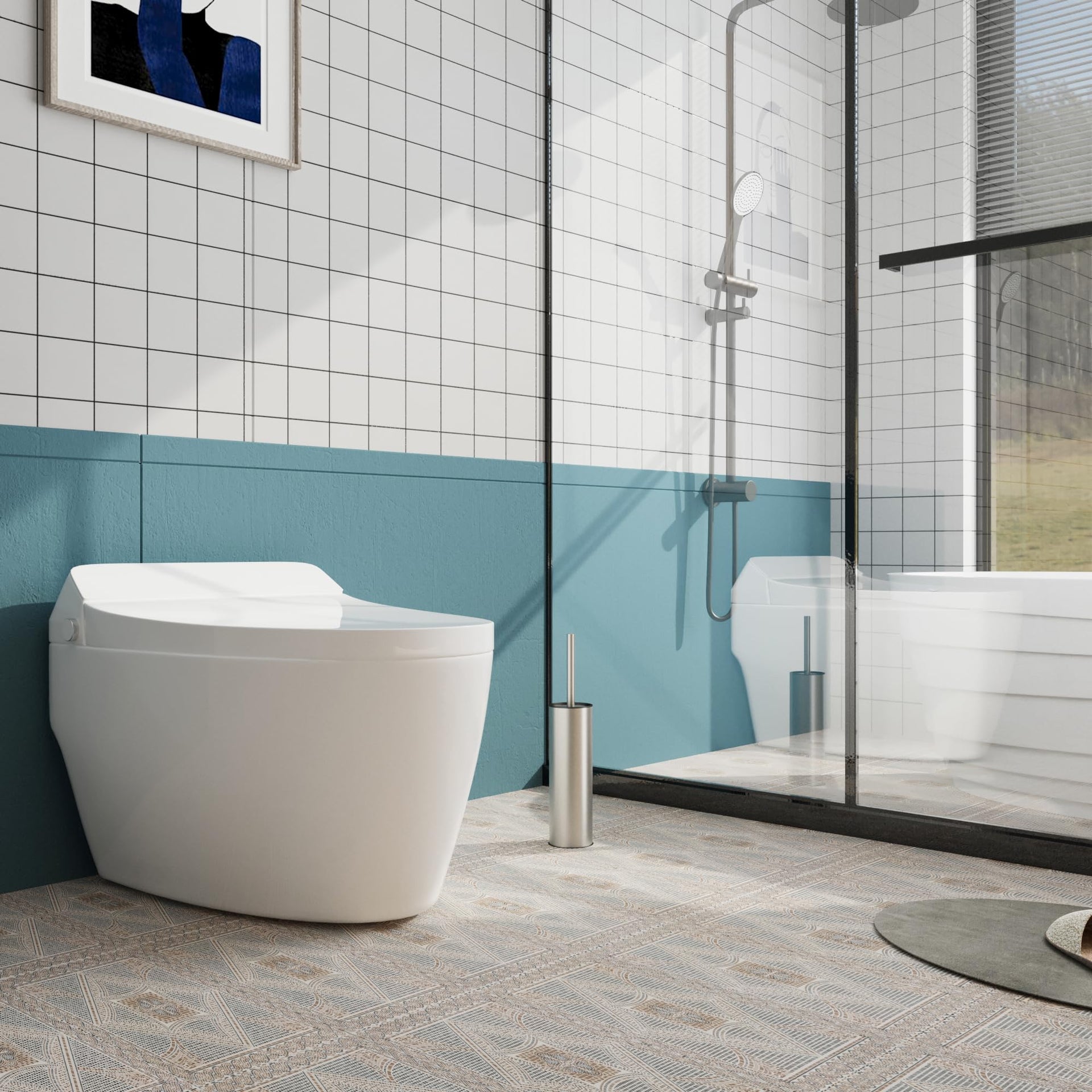 Toilet Brush and Holder (2 Count)