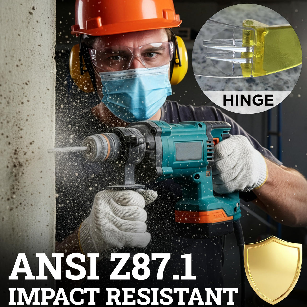Clear Lens Yellow Safety Glasses (12 Count)