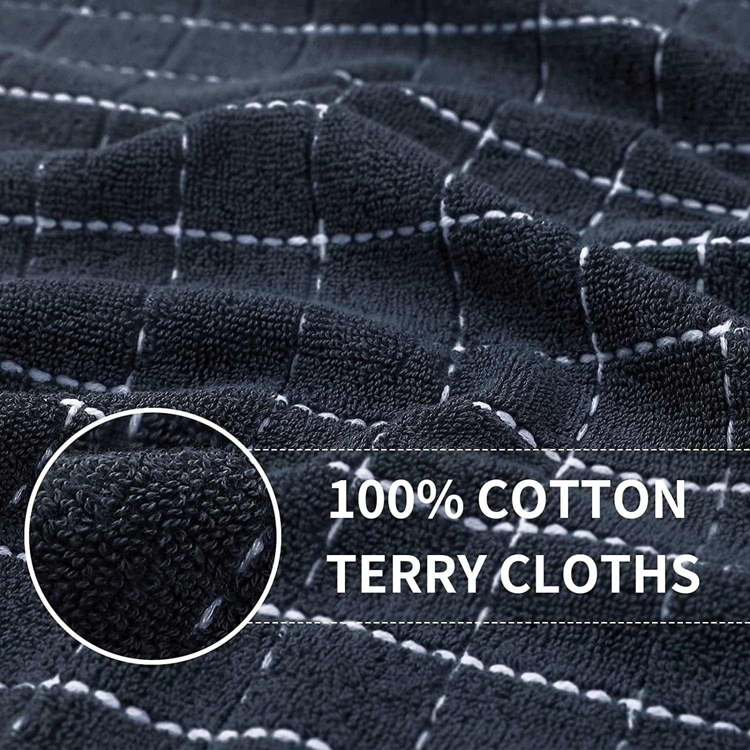 100% Cotton Terry Kitchen Towels (12 Count)
