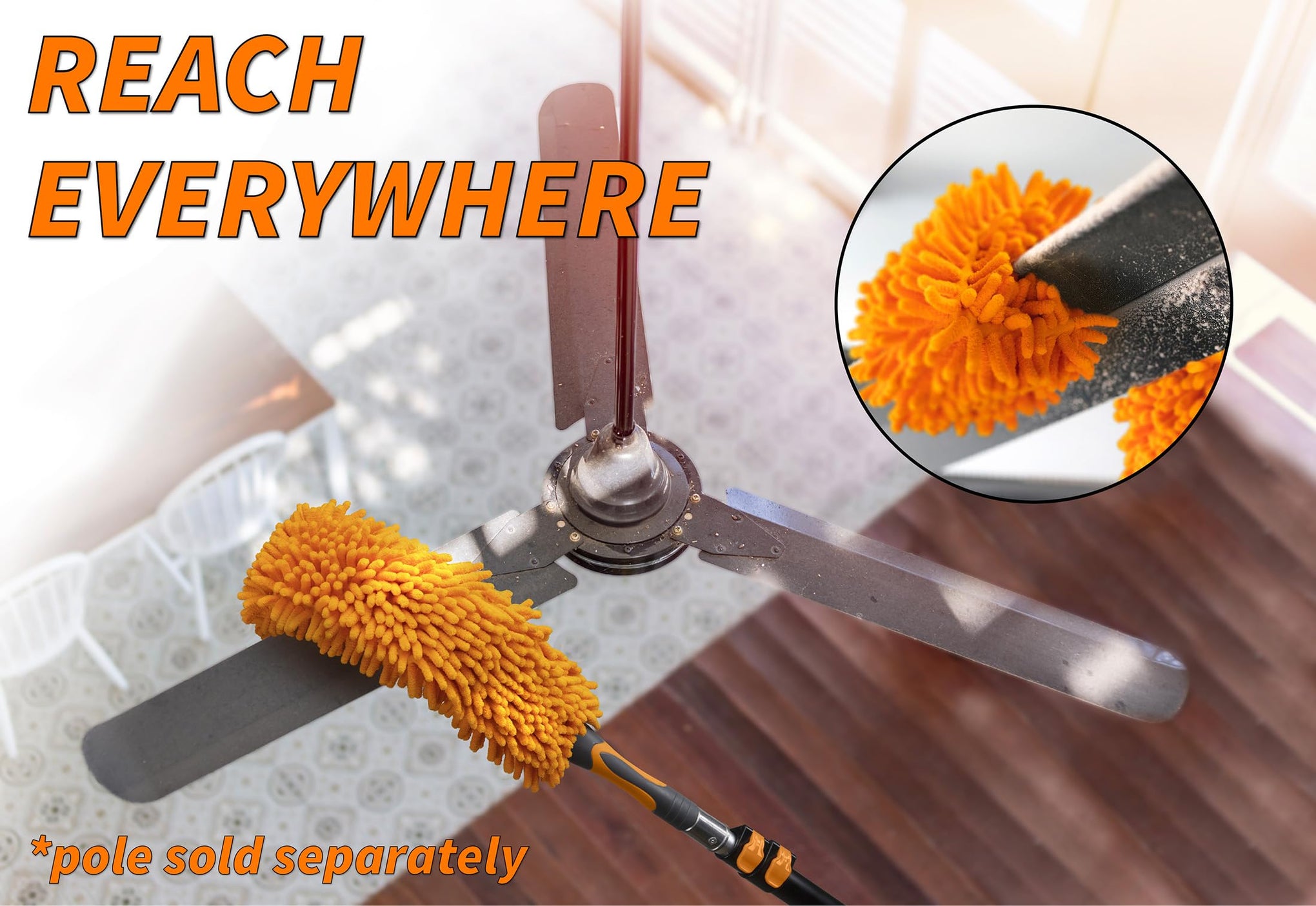 Flexible Ceiling Fan Cleaner Duster for High Ceiling