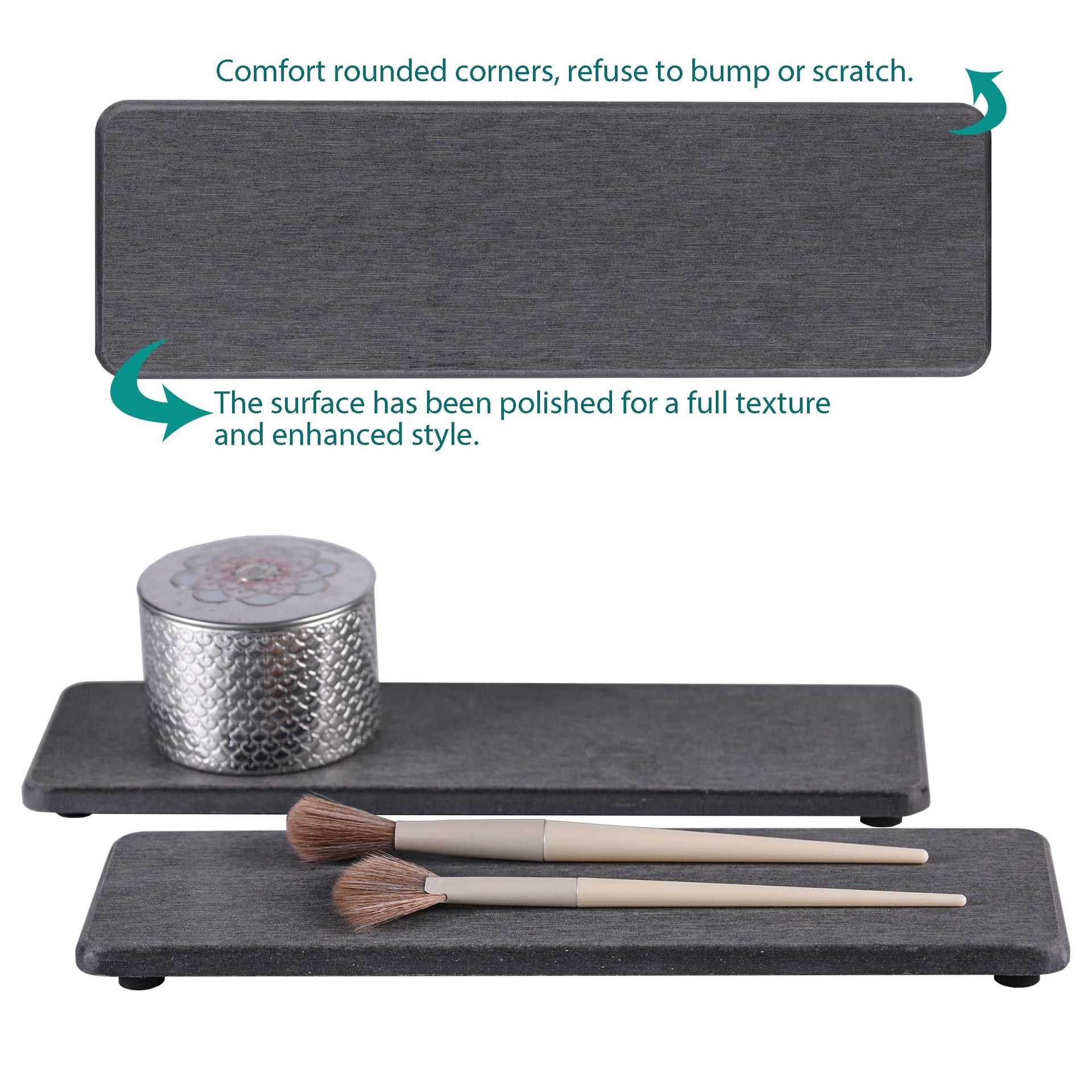 2 Pcs Sink Stone Soap Trays (2 Count)