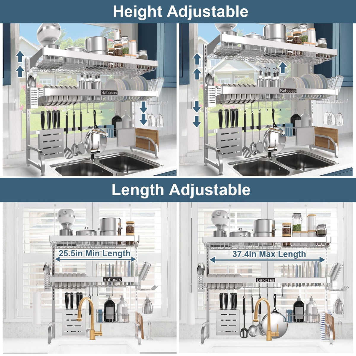 Over The Sink Dish Drying Rack
