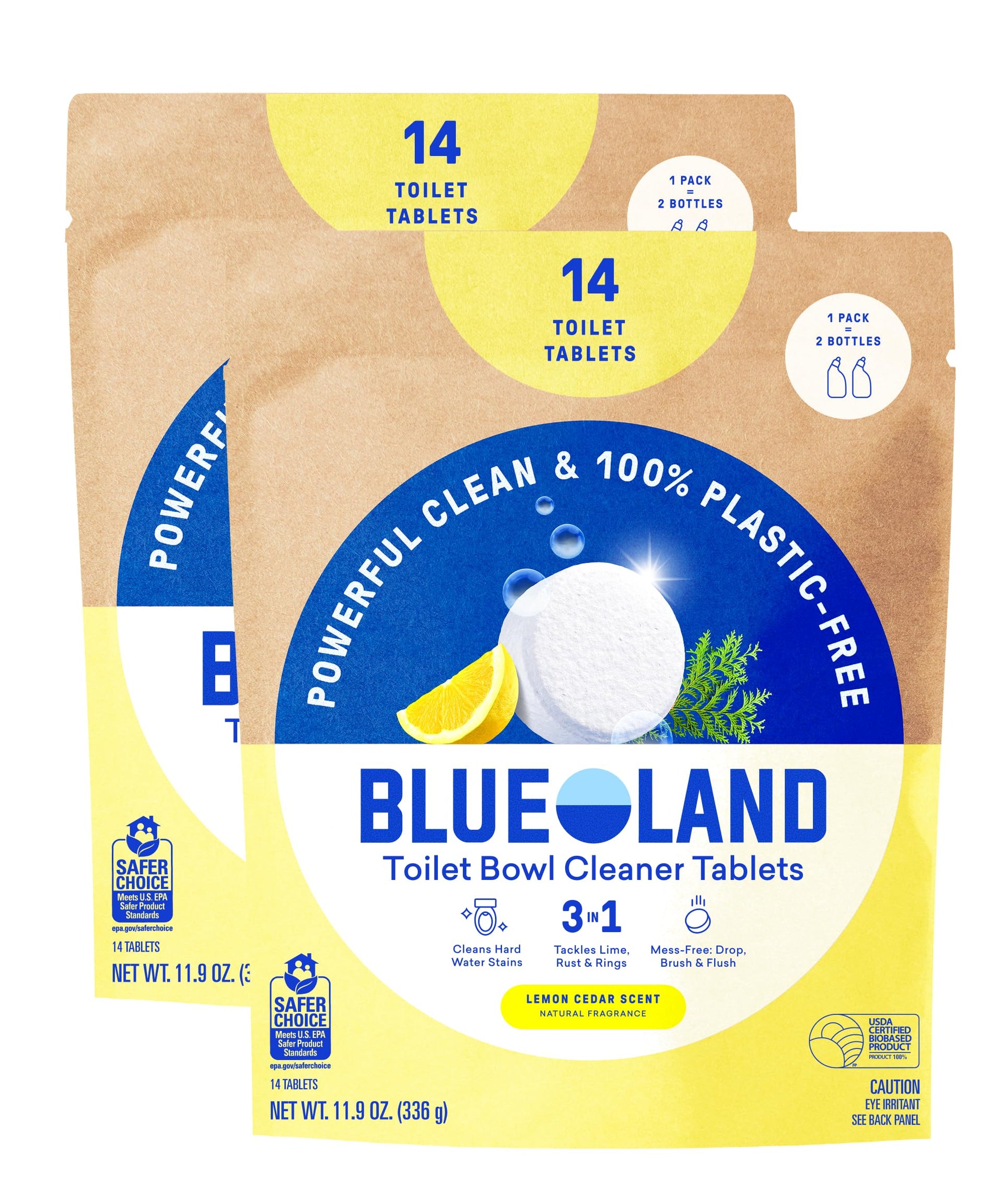 100% Plastic Free Toilet Bowl Cleaner Tablets (28 Count)