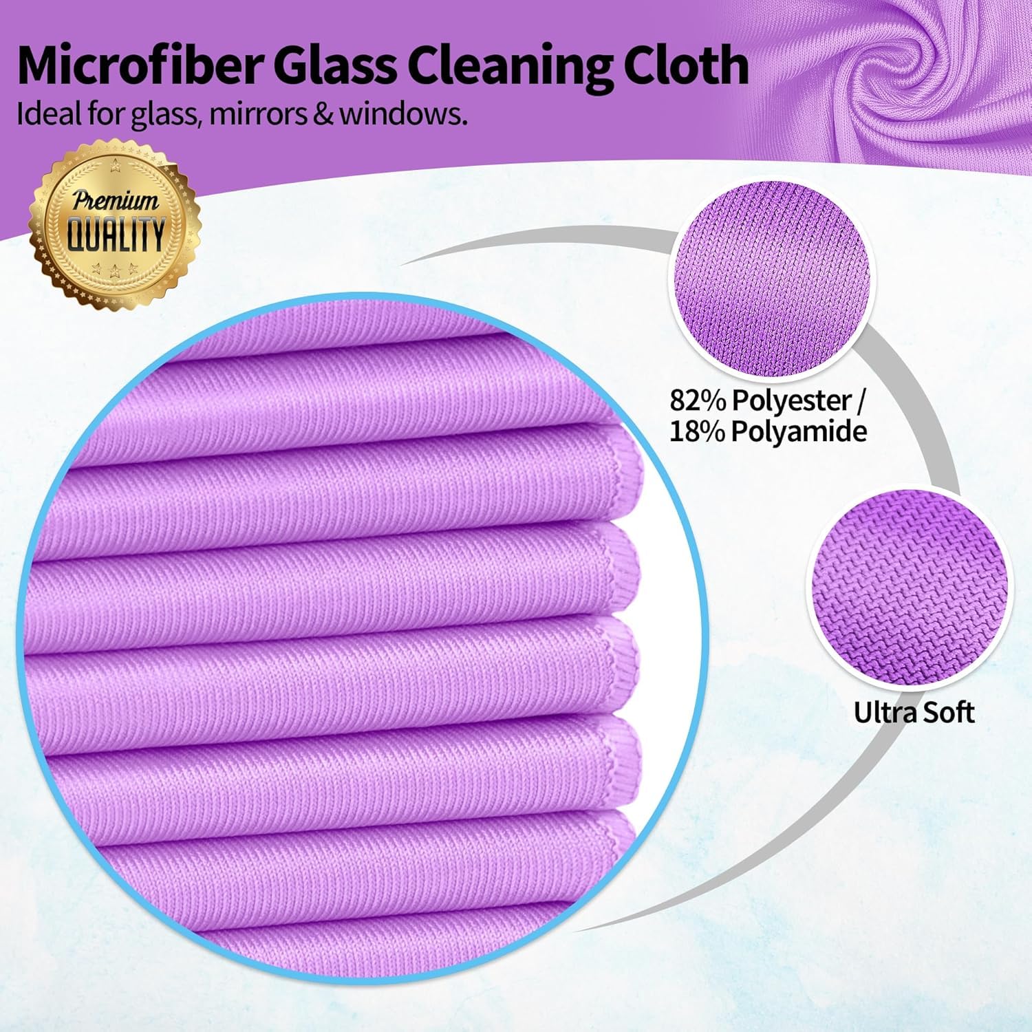 Microfiber Cleaning Cloth (6 Count)