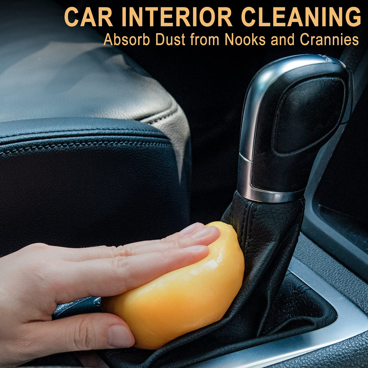 Car Cleaning Gel Car Detailing Putty Car Cleaning Putty Gel Auto Detailing Tools Car Interior Cleaner Car Cleaning Kits Cleaning Slime Keyboard Cleaner Yellow (5.6 Ounce)