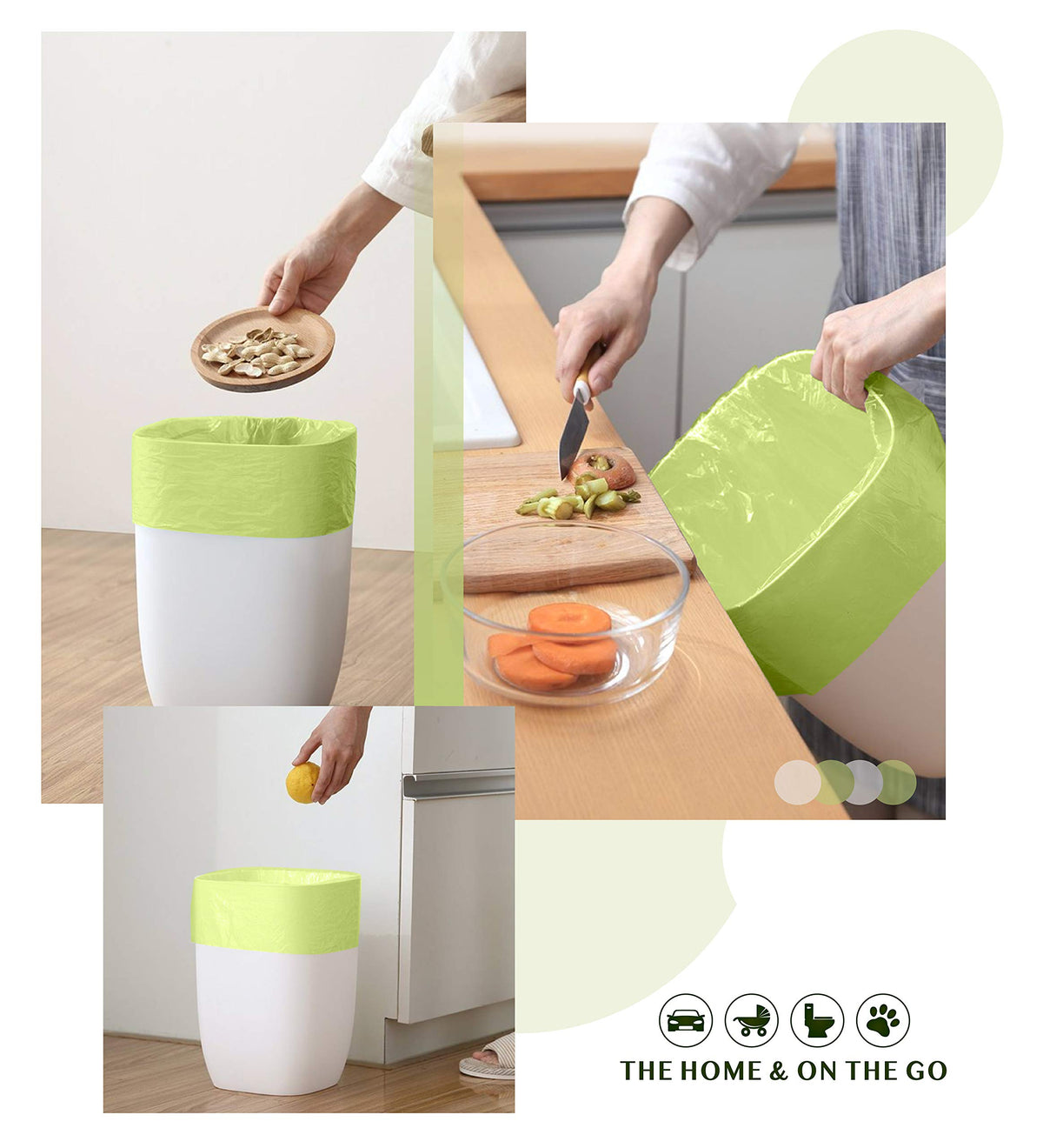 2.6 Gallon Compostable Garbage Bags (150 Count)