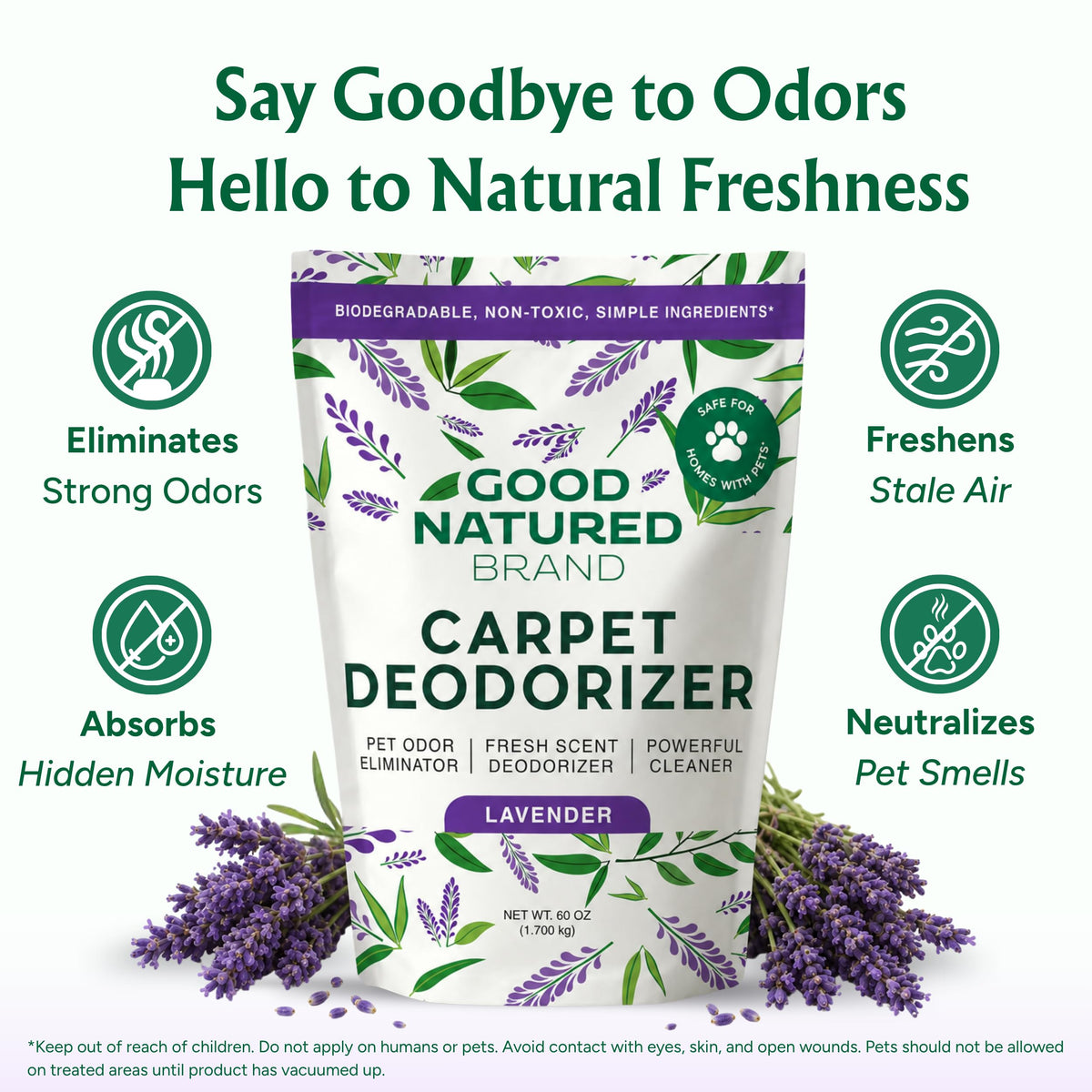 Carpet Deodorizer & Freshener Powder (60 Ounce)