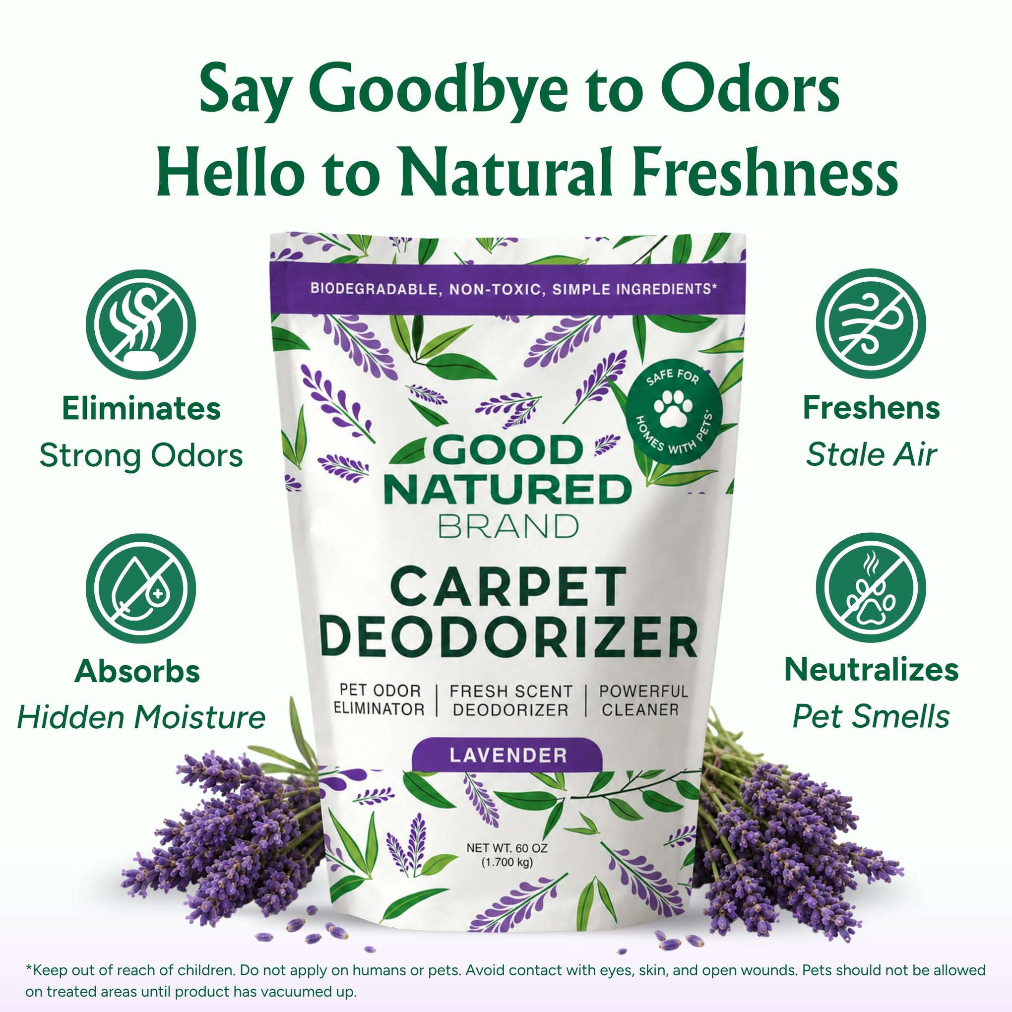 Carpet Deodorizer & Freshener Powder (60 Ounce)