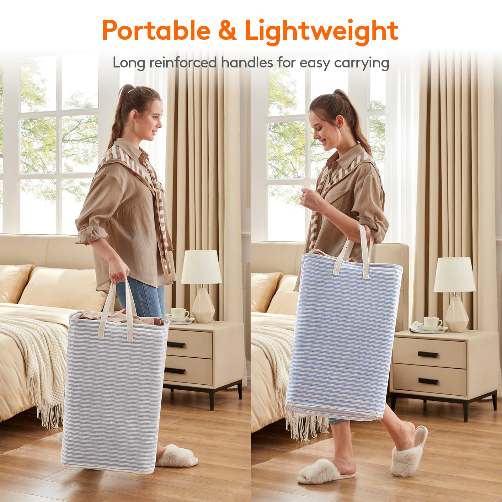 2 Pack Laundry Basket 80L Each (2 Count)