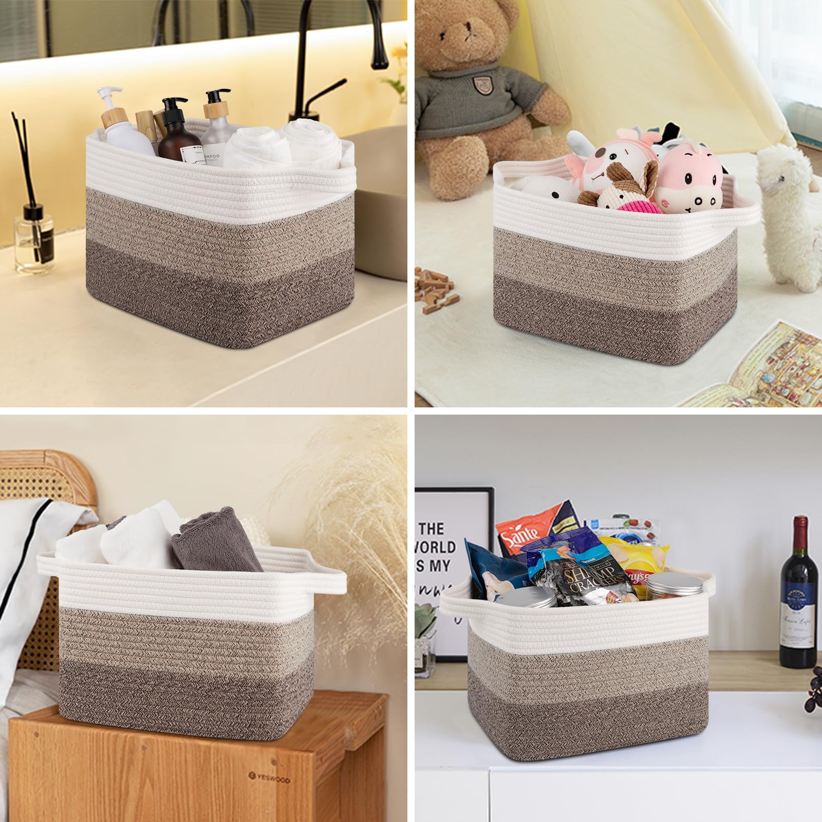 Storage Baskets for Organizing (3 Count)