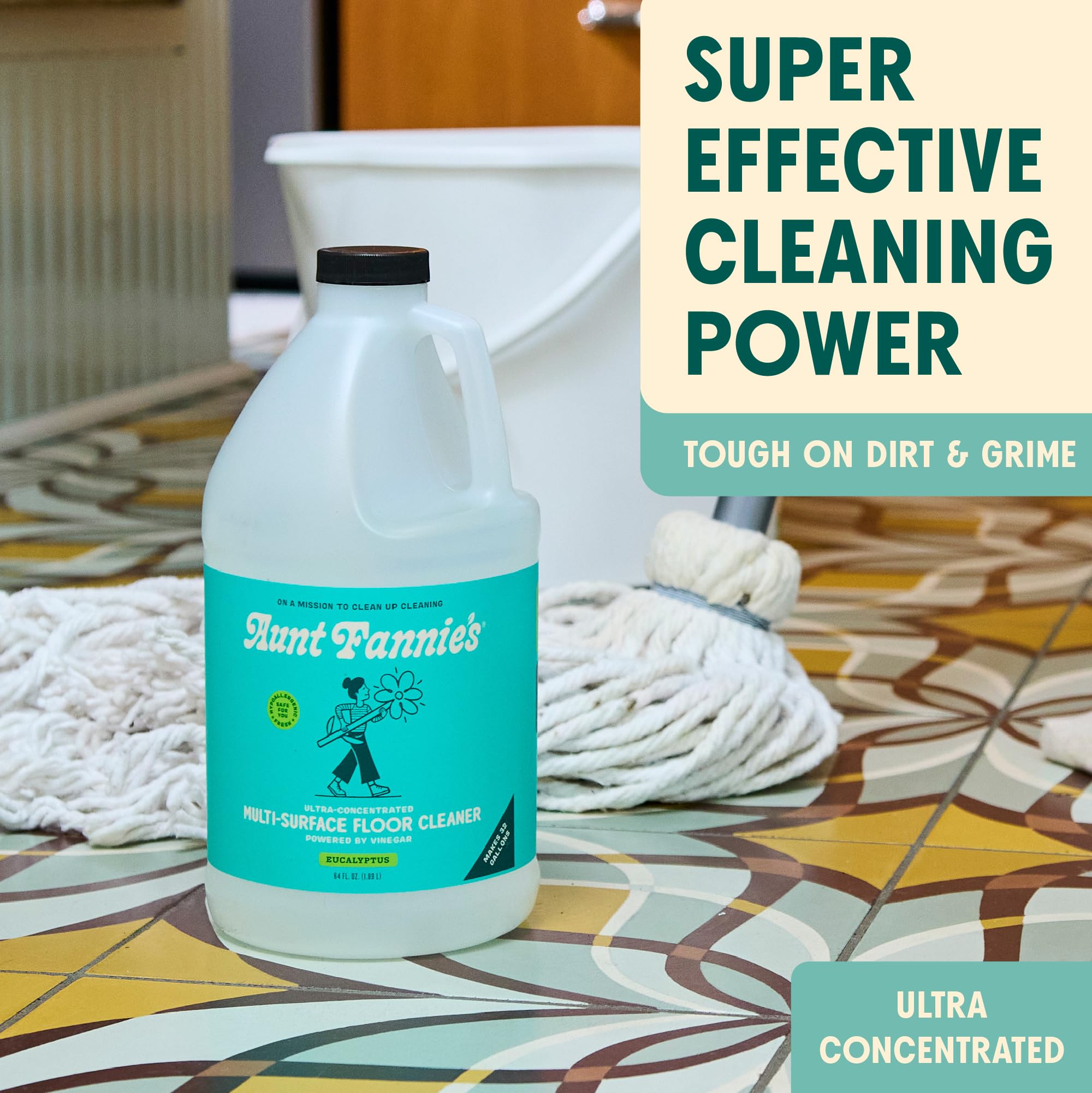 Ultra Concentrated Vinegar Floor Cleaner (64 Fl Oz)