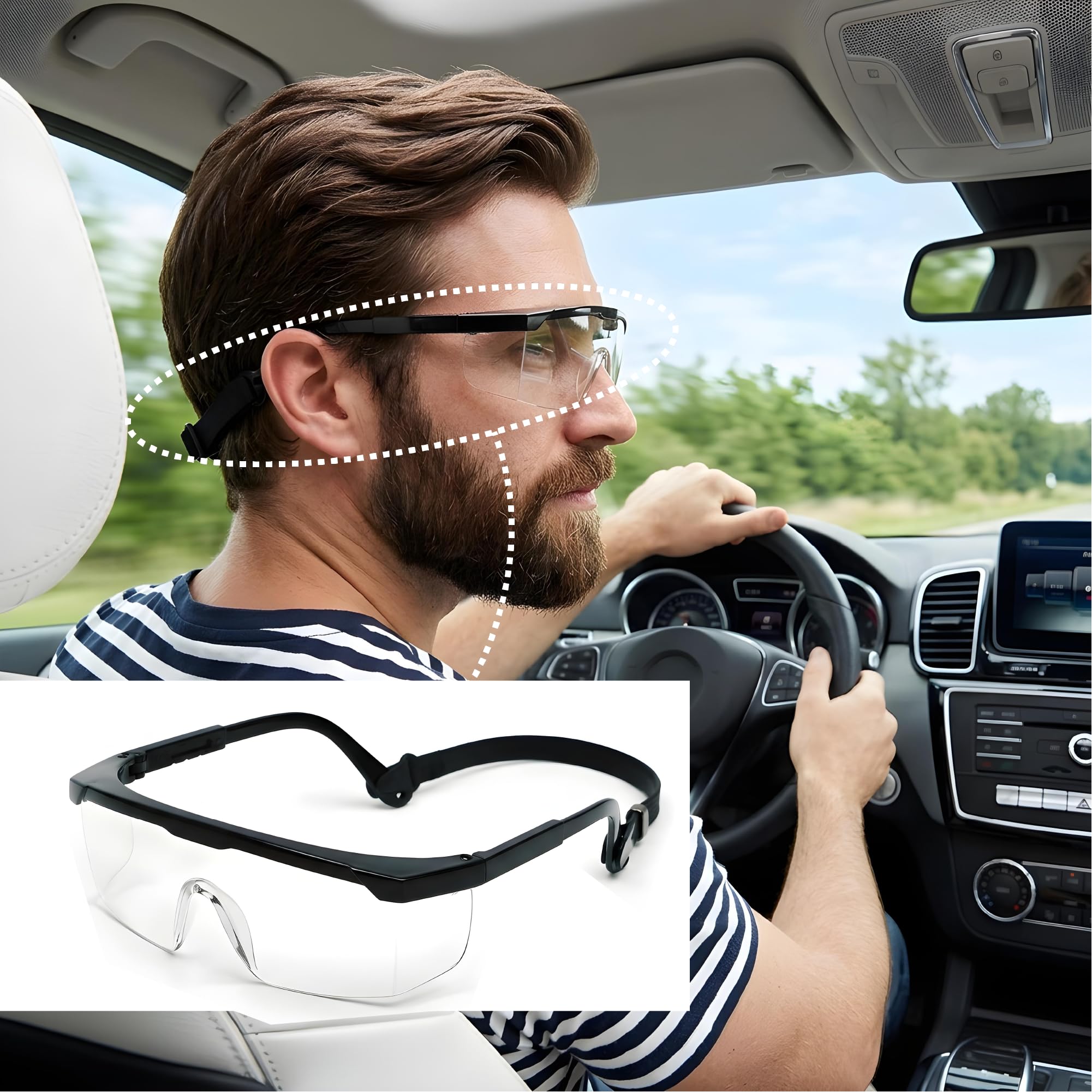 12 Pack Safety Glasses for Men & Women (12 Count)