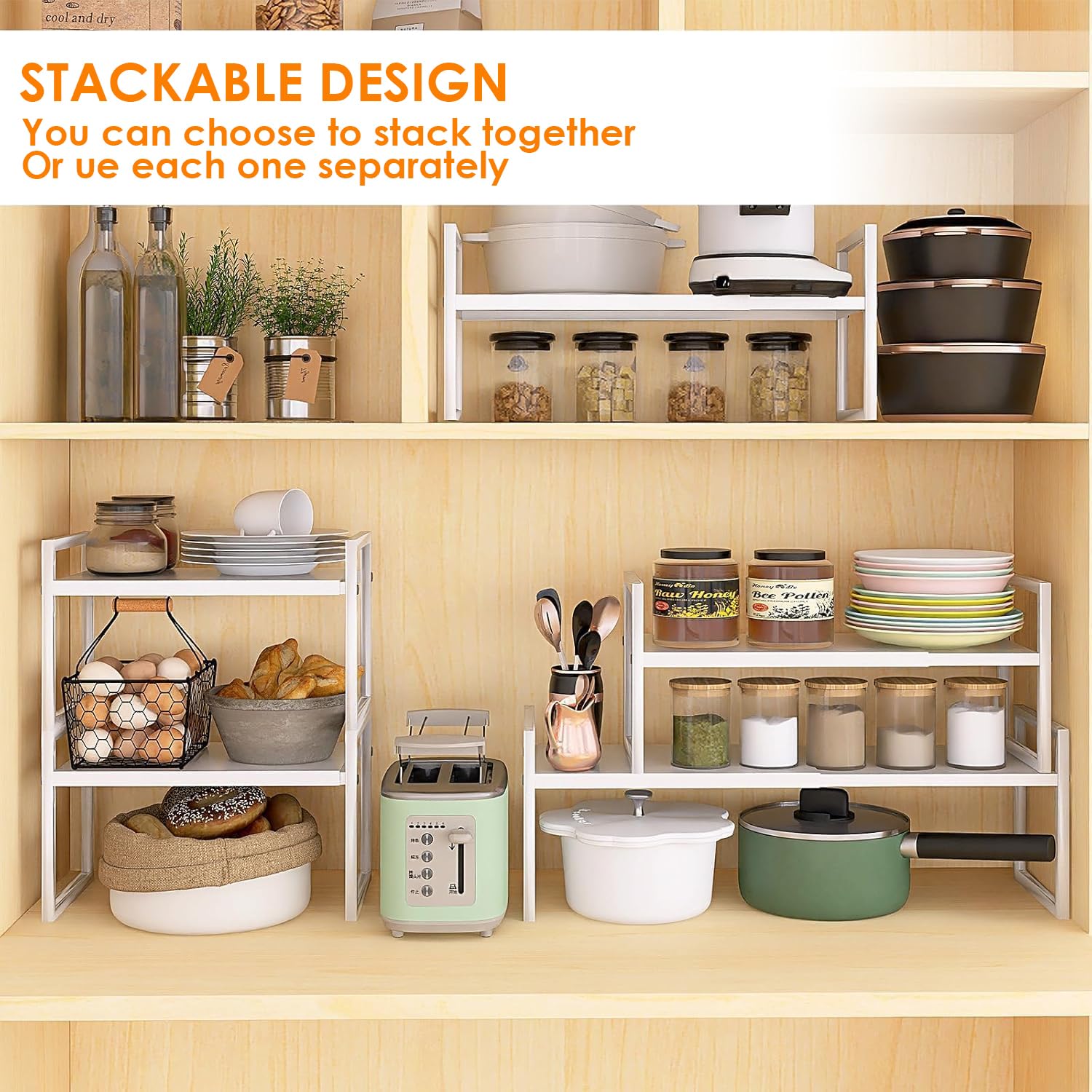 Expandable Cabinet Shelf Organizer